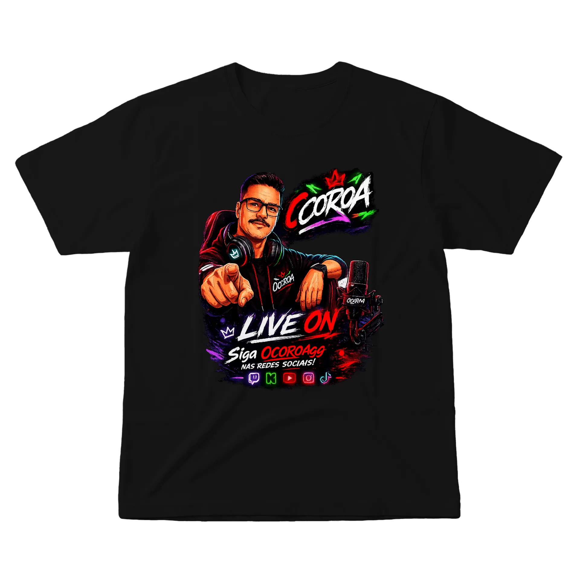 Camiseta: O COROA Live ON - Imagem 1