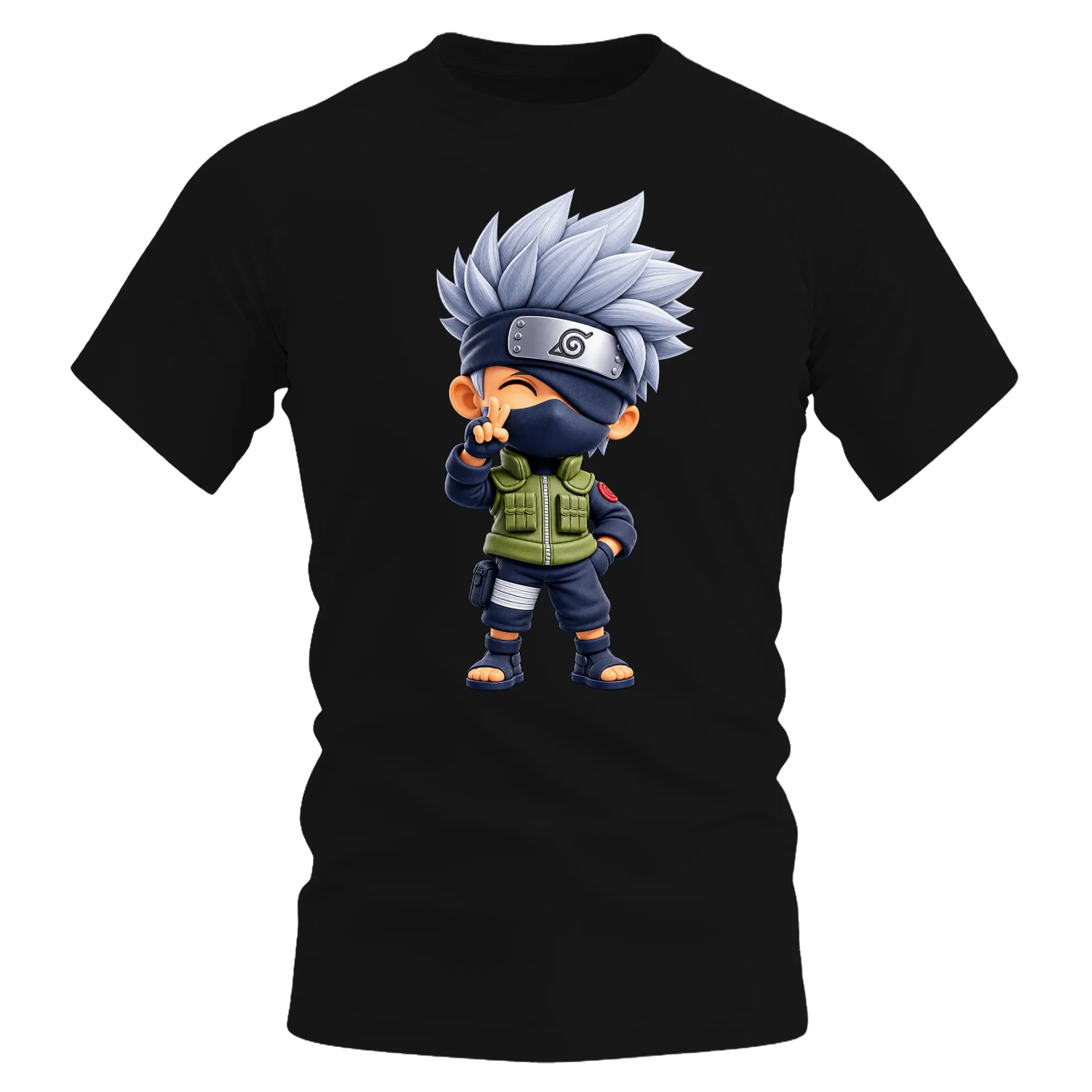 Camiseta Dry Fit Ninja Cabelo Prateado Estilo Cartoon de WEB TV JOAÇABA  — imagem 1 de 6