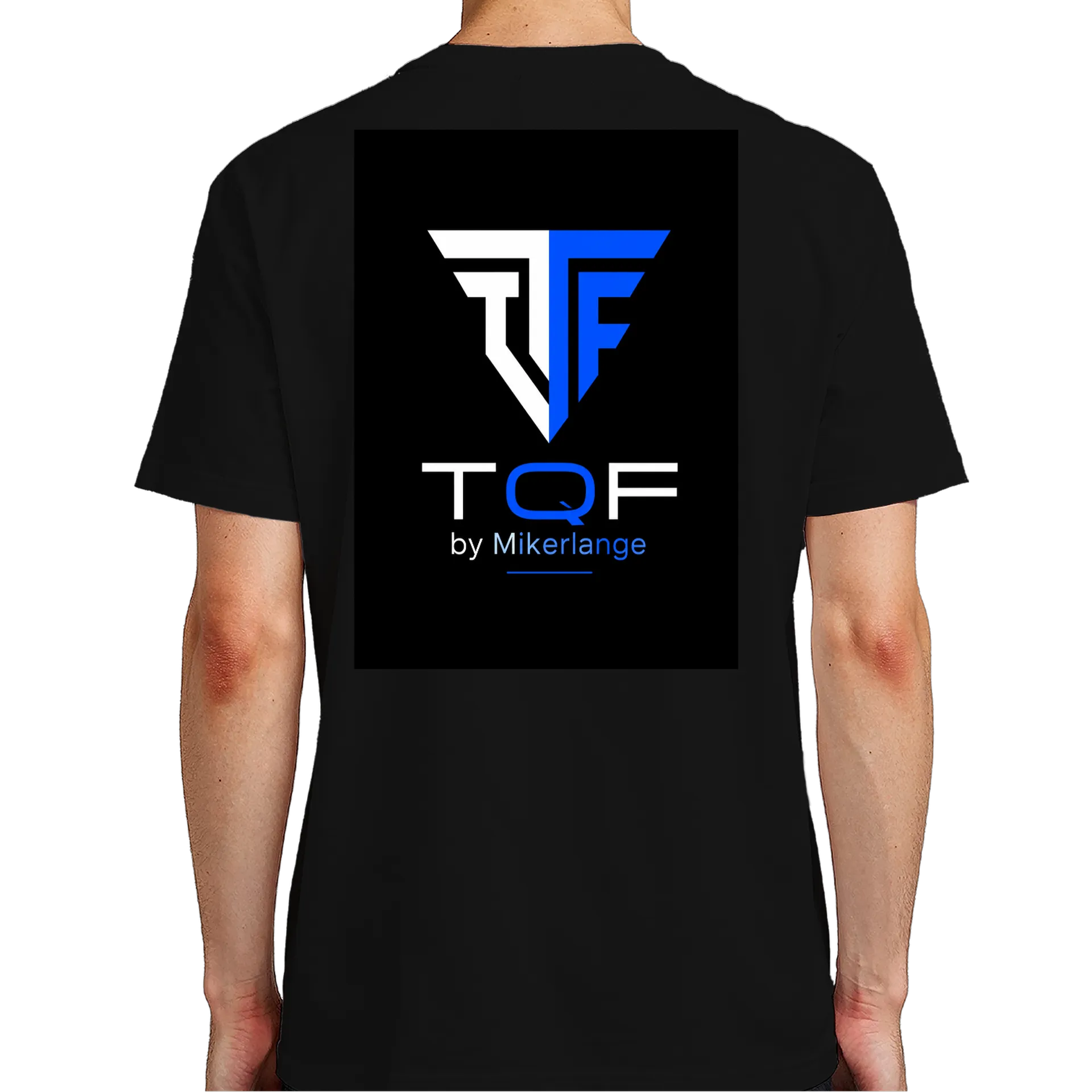 Camiseta Estampa Logotipo  TQF Azul e Branco 100% Algodão de Mikerlange placide — imagem 6 de 6