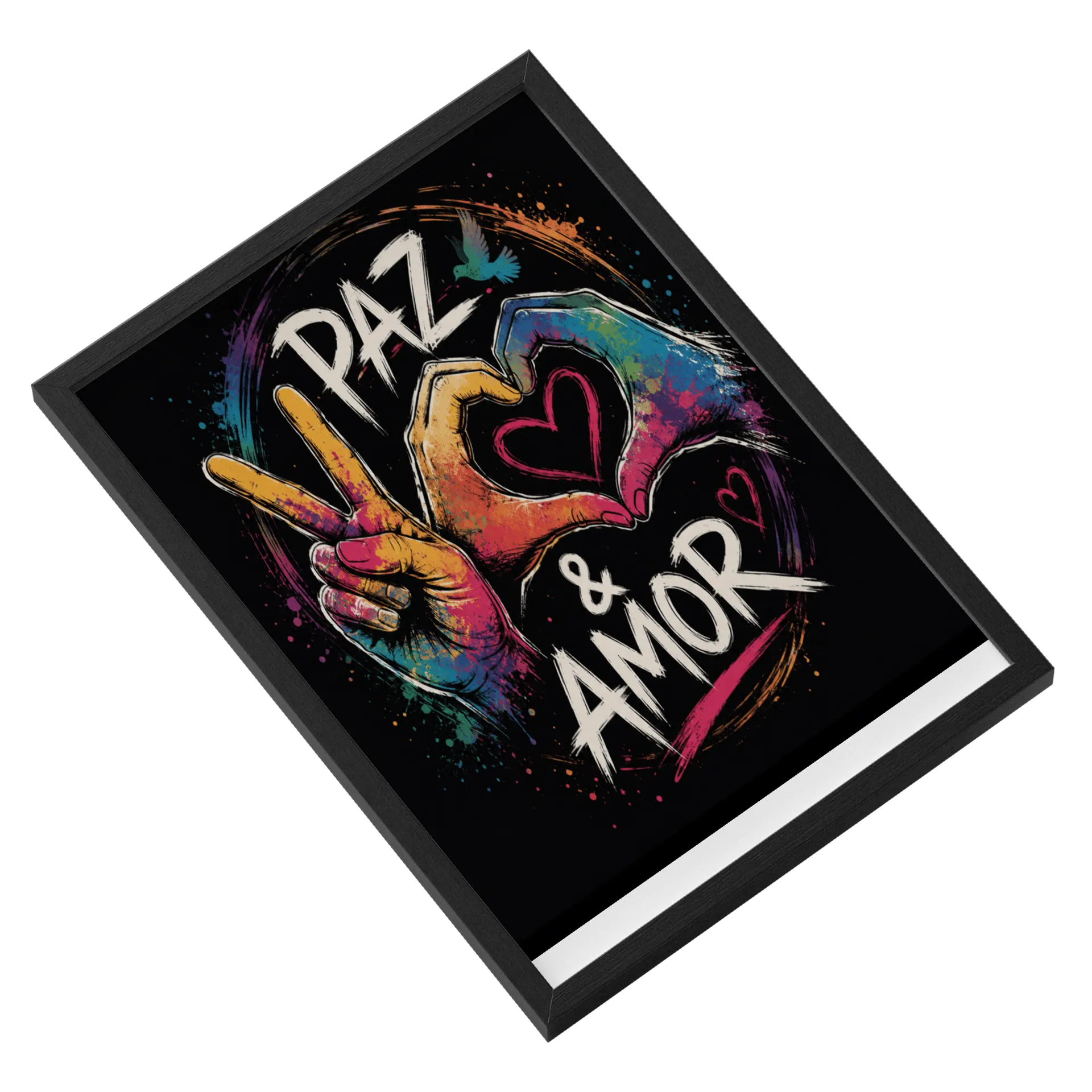 Quadro A3 - Paz e Amor - Imagem 2