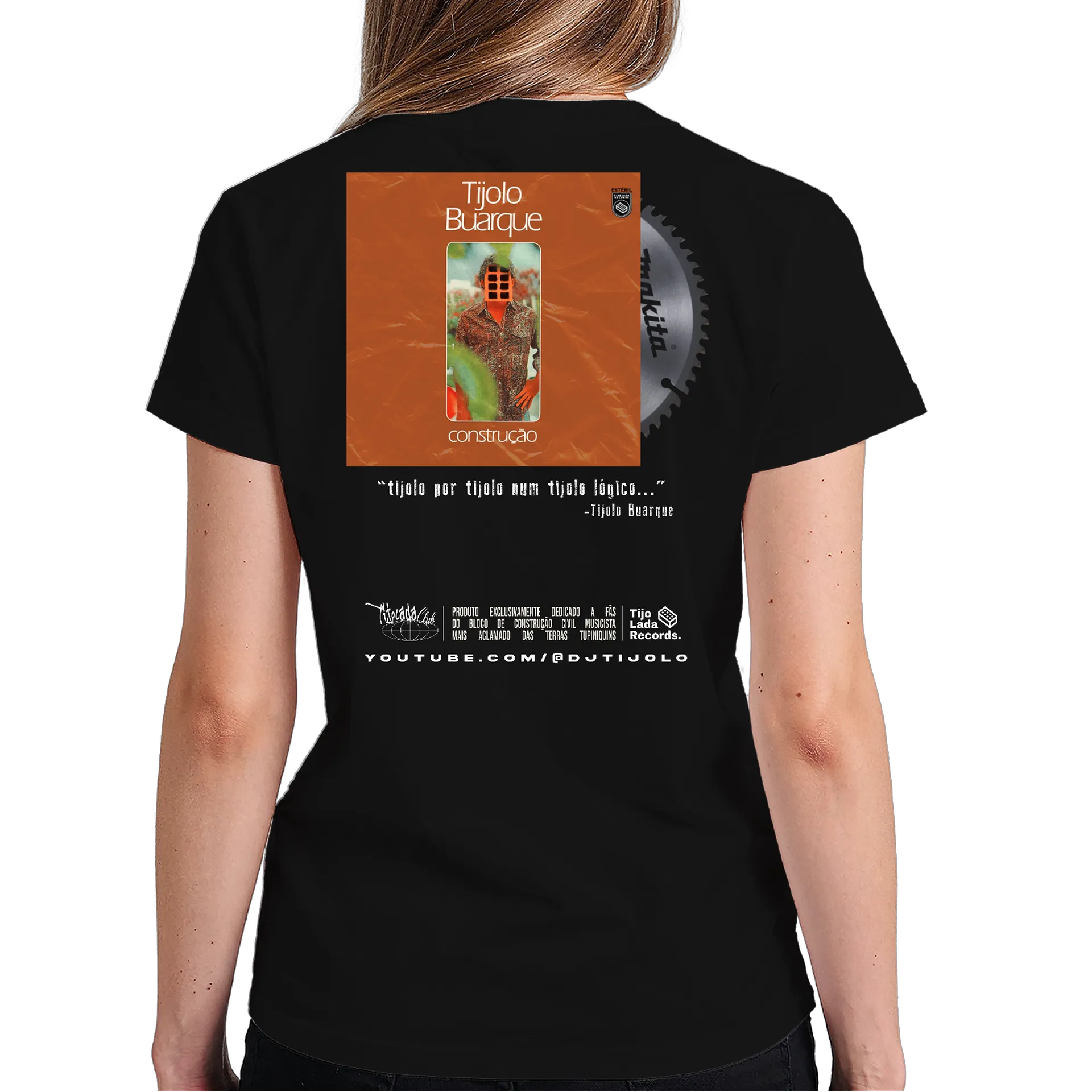 Camiseta Construção Tijolo Buarque - Costas - Imagem 4