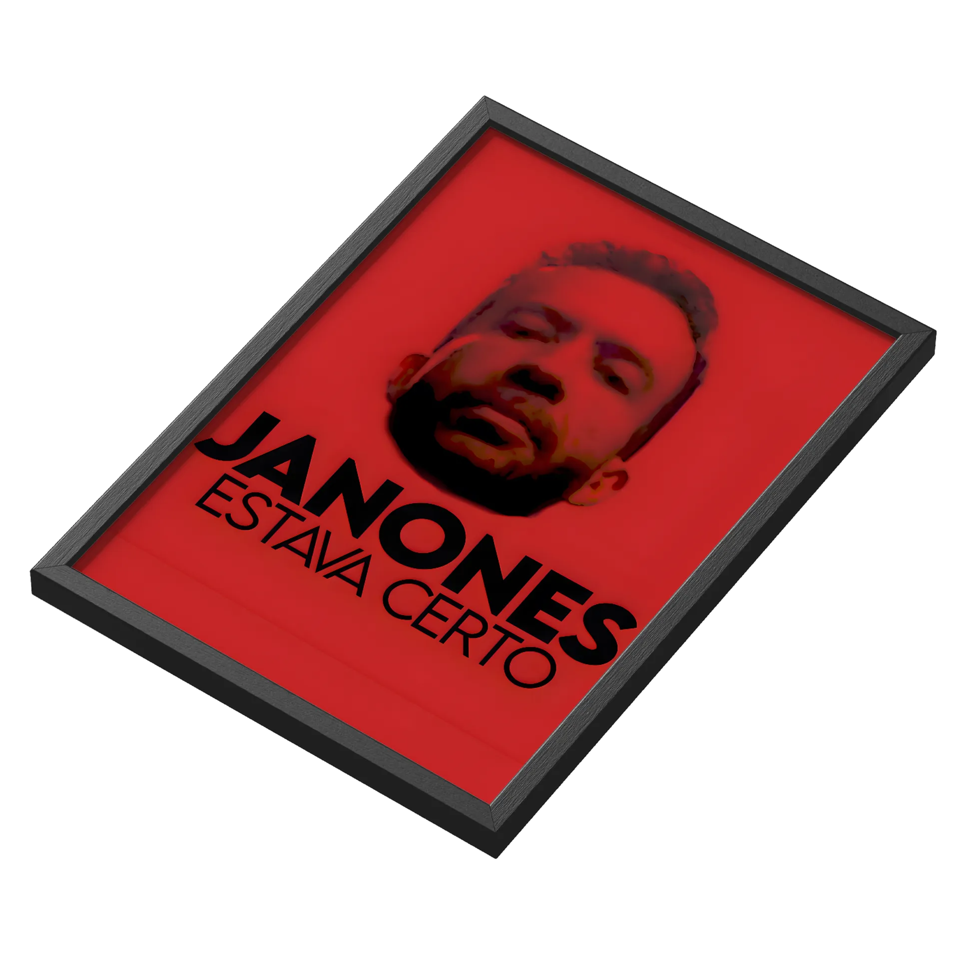 JANONES ESTAVA CERTO Quadro A3 Com Vidro de FAROFEIROS — imagem 3 de 3