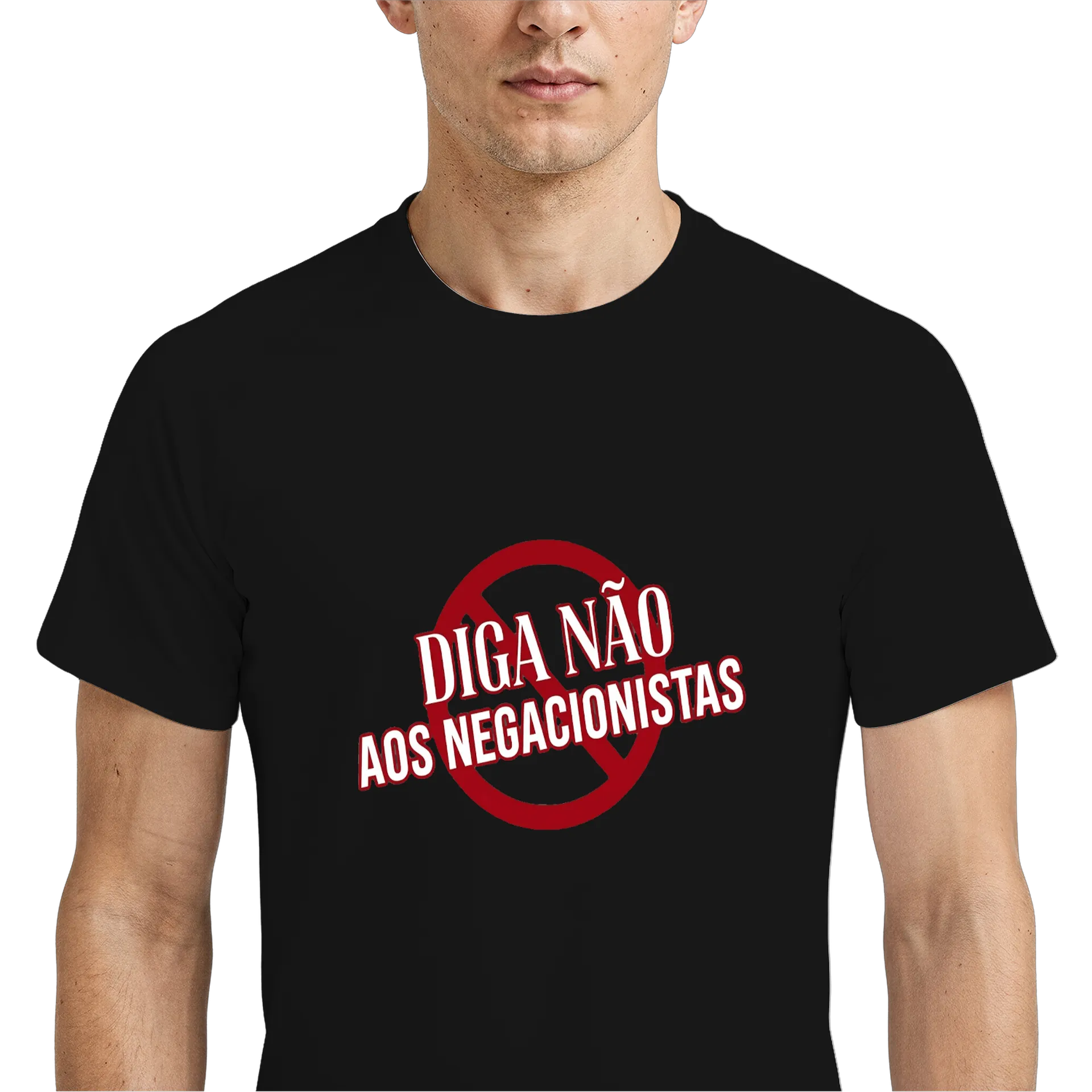 Camiseta DryFit  - não aos negacionistas - Imagem 4