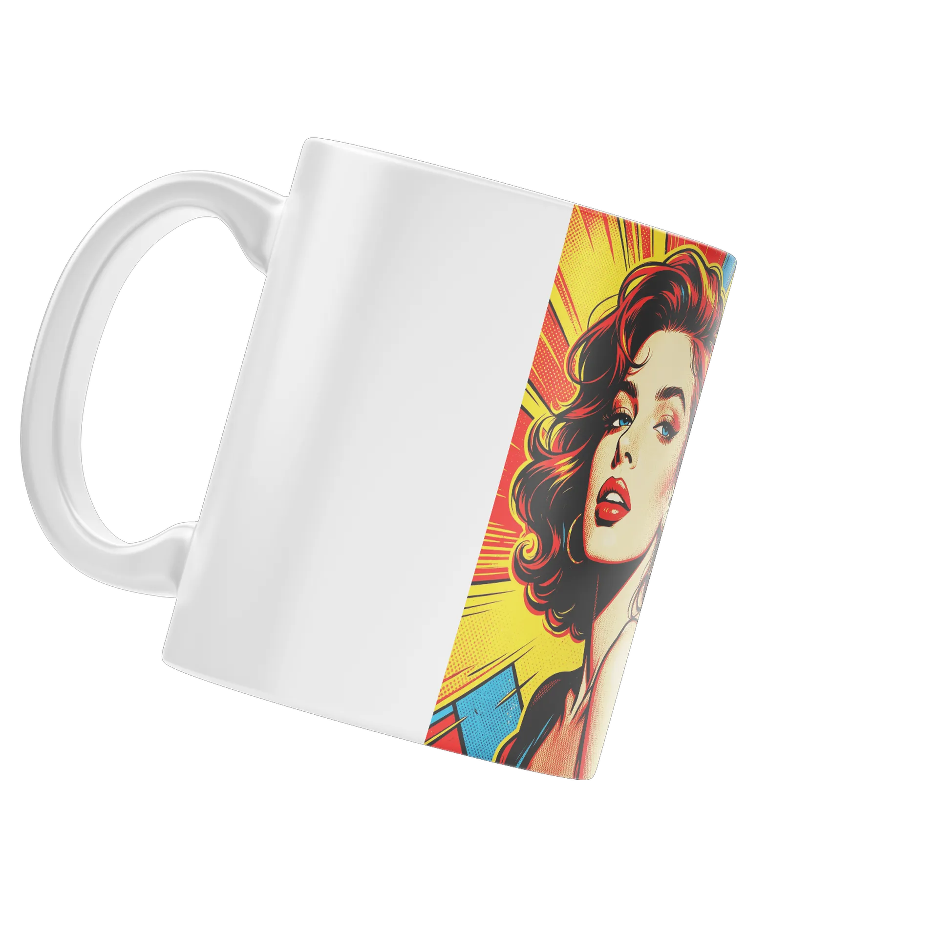 Caneca Porcelana Retrato Pop Art 325ml - Imagem 4