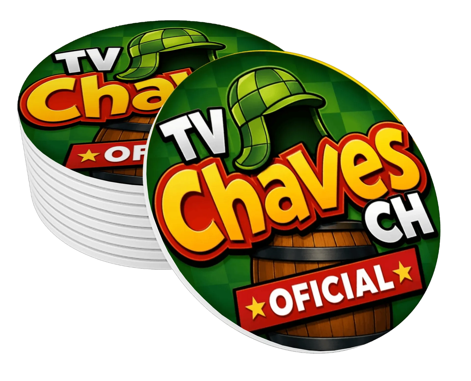 Porta-copos personalizado tvchaveschoficial  - Imagem 1