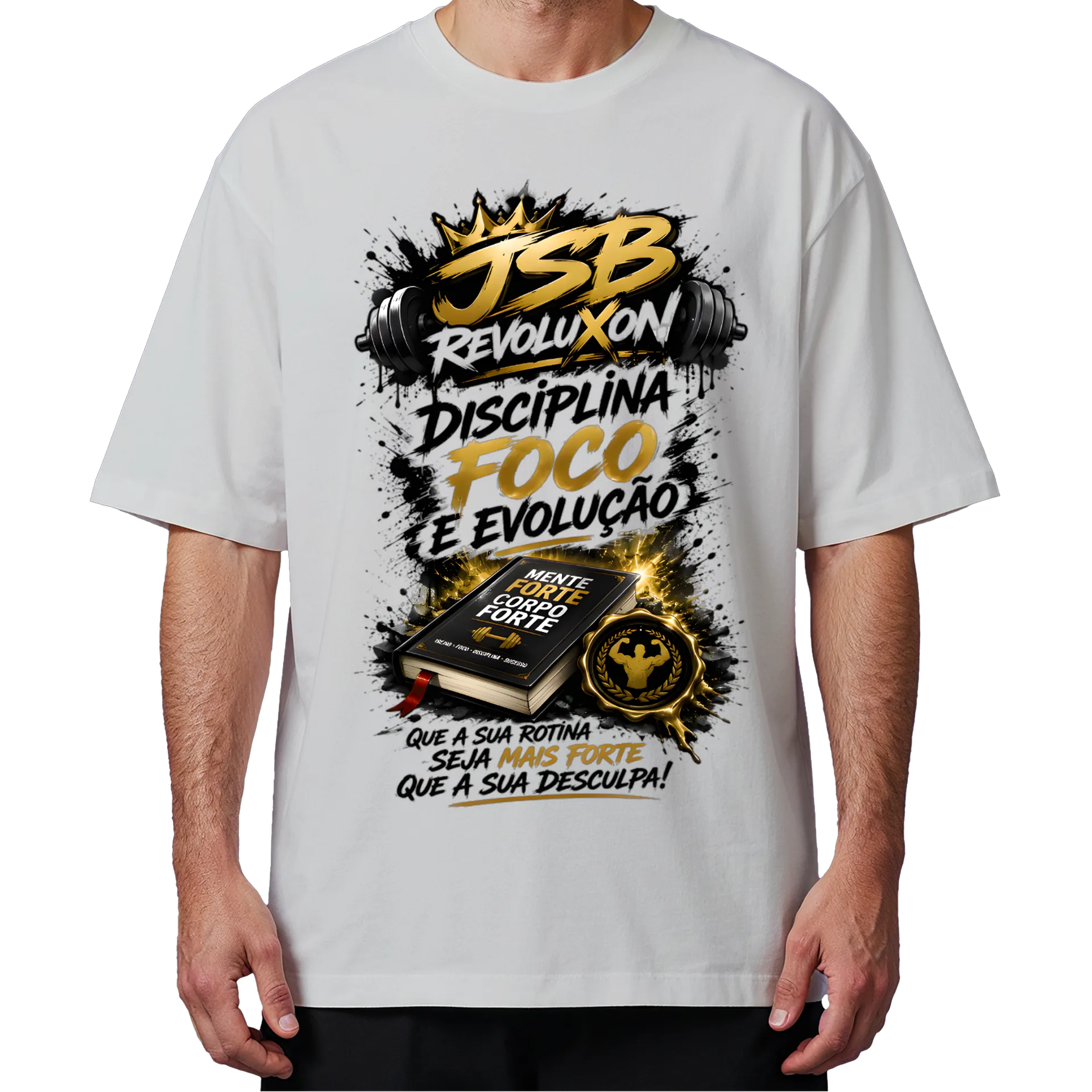 Camiseta jsbrevoluxon Oversized - Imagem 4