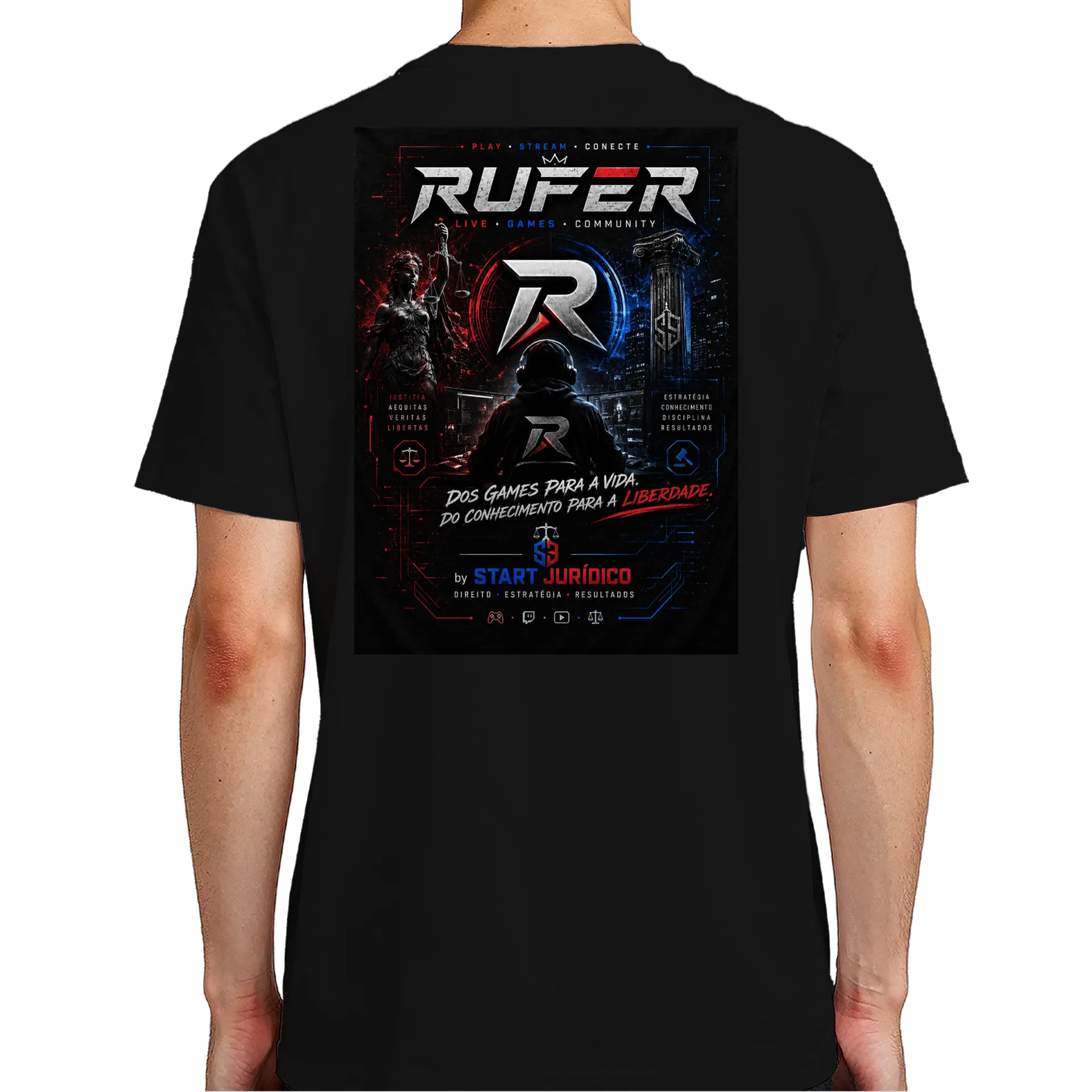 Camiseta Dragão Vermelho 100% Algodão de Rufer — imagem 6 de 6