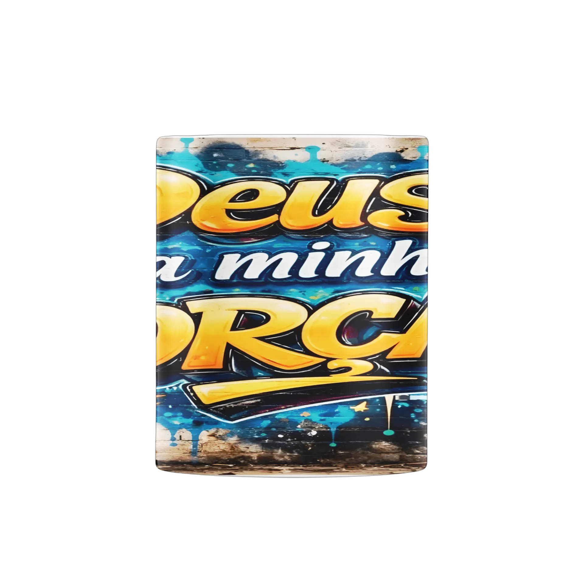 Caneca Estampa Graffiti 'Deus é a Minha Força' 325ml - Imagem 2