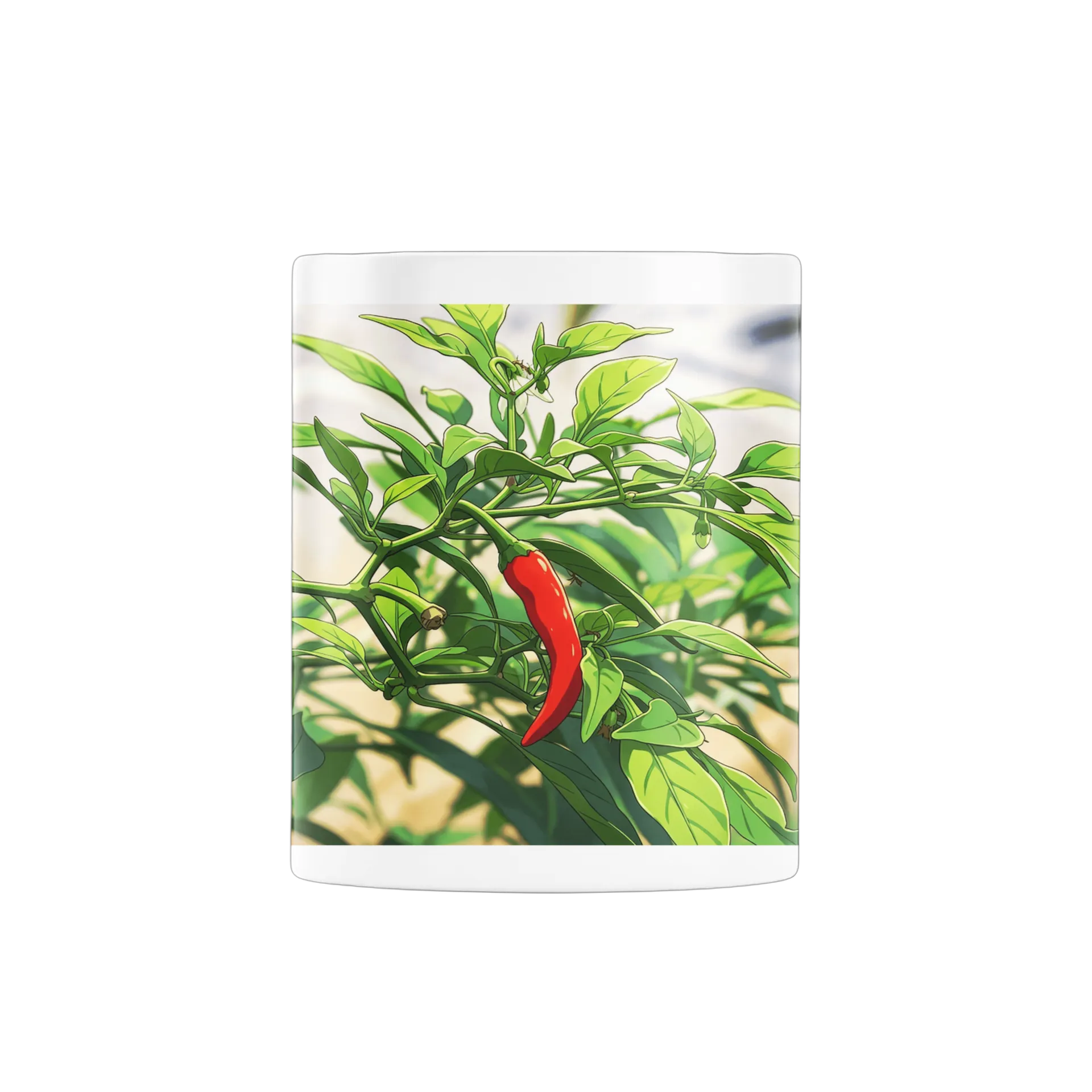 Caneca Porcelana Pimentas Vermelho 325ml - Imagem 3