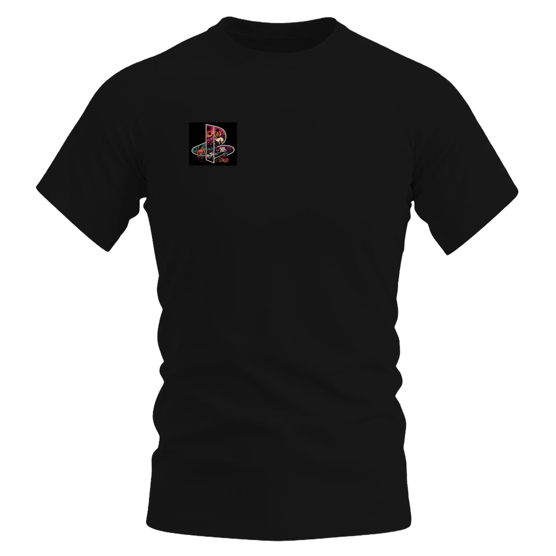 Camiseta Dry Fit GTA VI Neon Tipográfica 100% Poliéster - Imagem 1