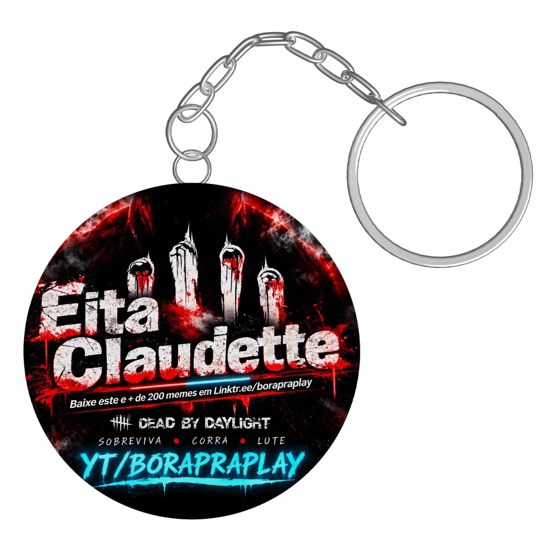 Eita Claudette Chaveiro personalizado de BoraPraPlay — imagem 2 de 3