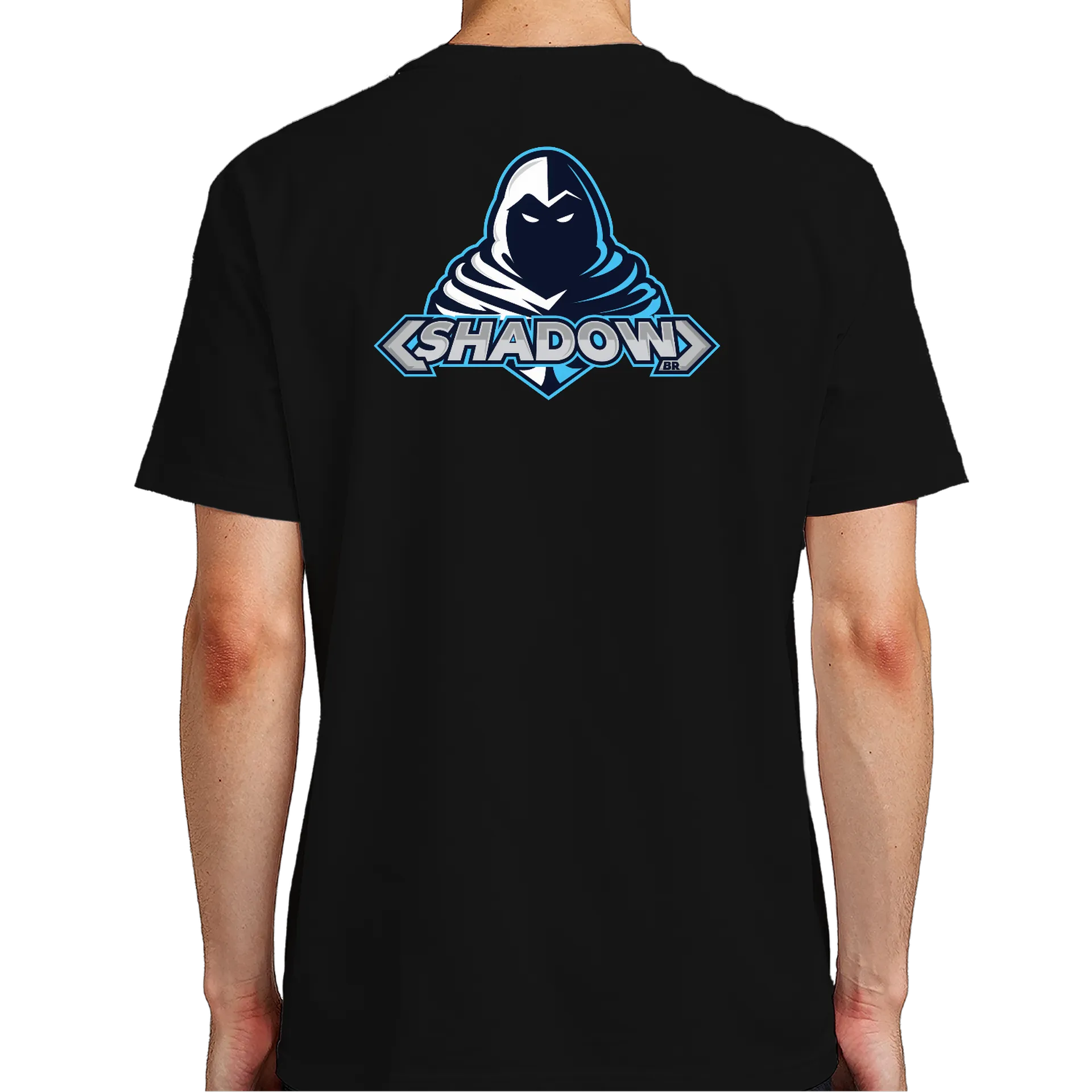 Camiseta Estampa ShadowBRx Preto 100% Algodão - Imagem 7