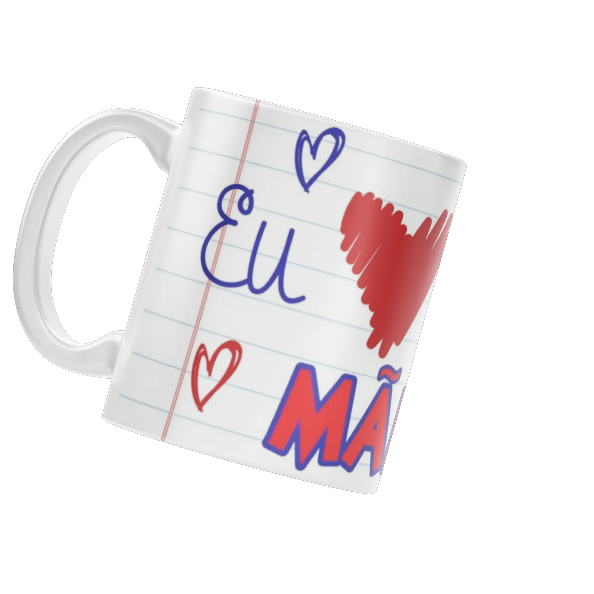 Caneca Porcelana Eu Amo Minha Mãe 325ml - Imagem 3