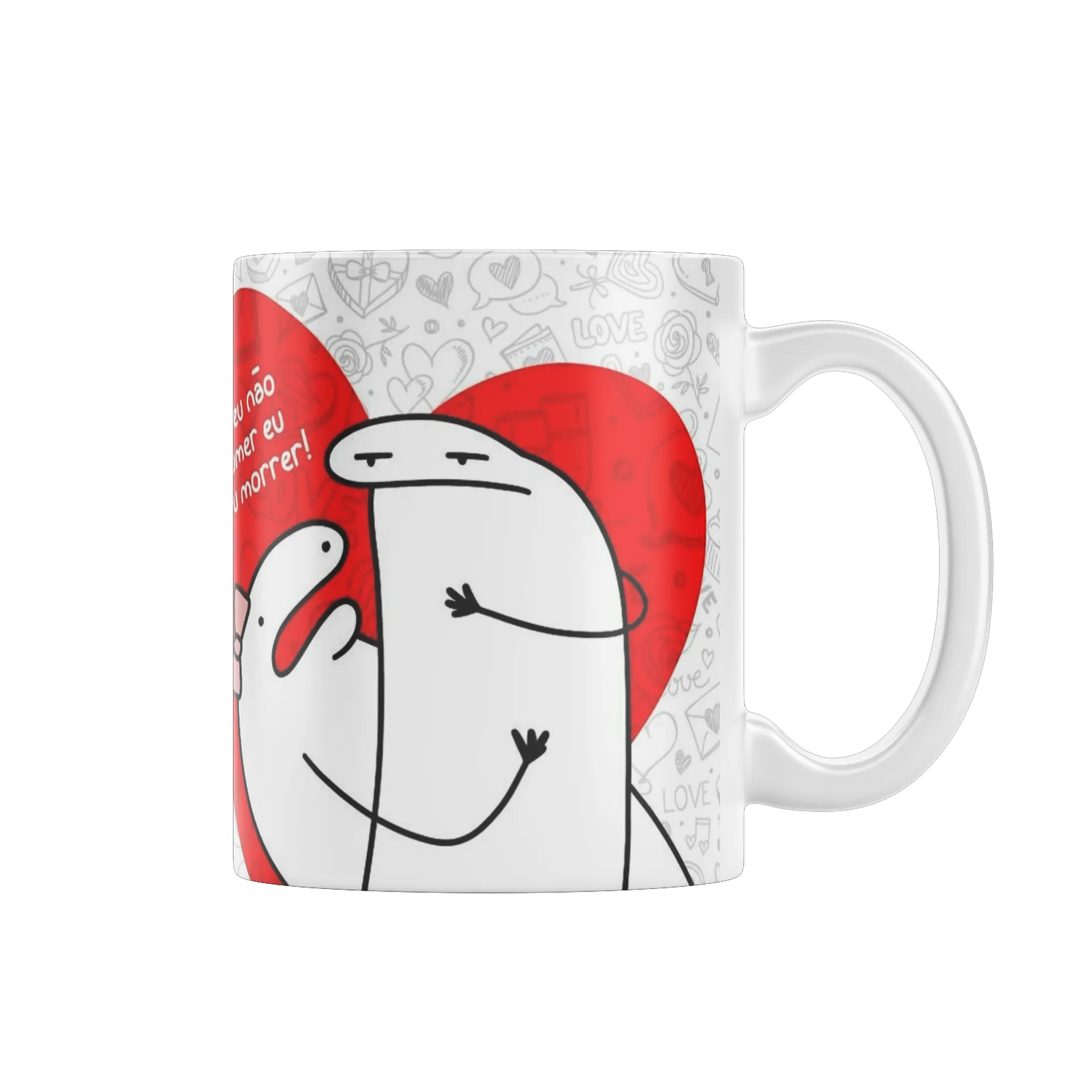 Caneca Porcelana Namorada Dramática 325ml de Molly personalizados