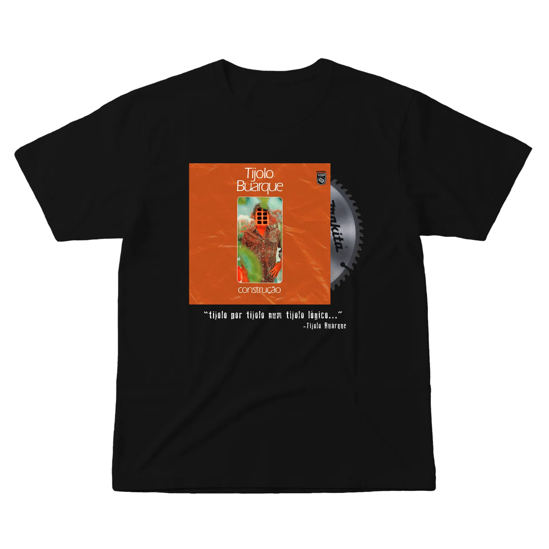 Camiseta Construção Tijolo Buarque - Frente  - Imagem 5