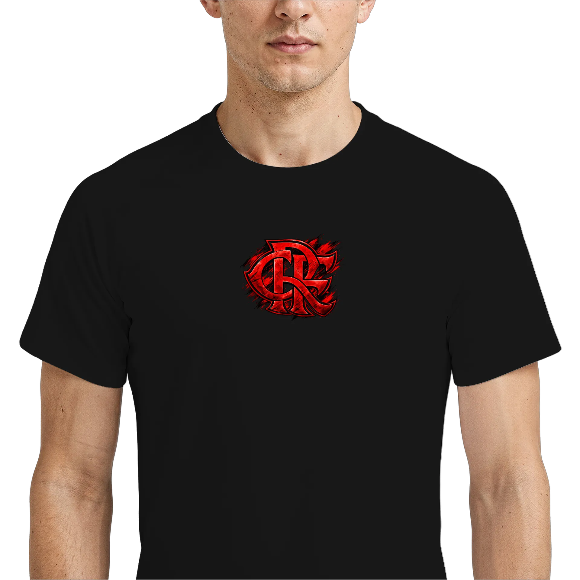 Camiseta Dry Fit Urubu Flamengo Torcida Vermelha e Preta - Imagem 4