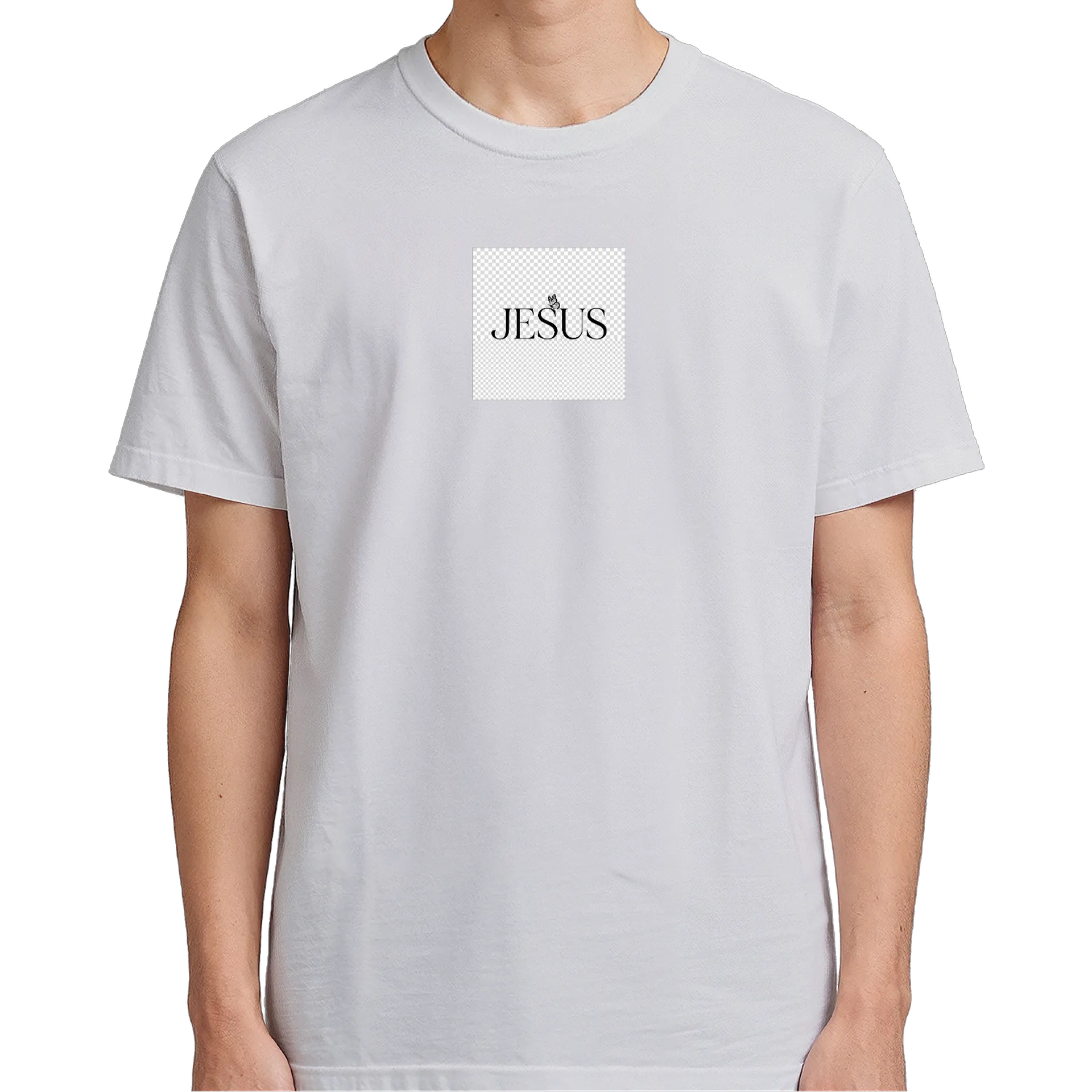 Camiseta JESUS 100% Algodão Branco - Imagem 5
