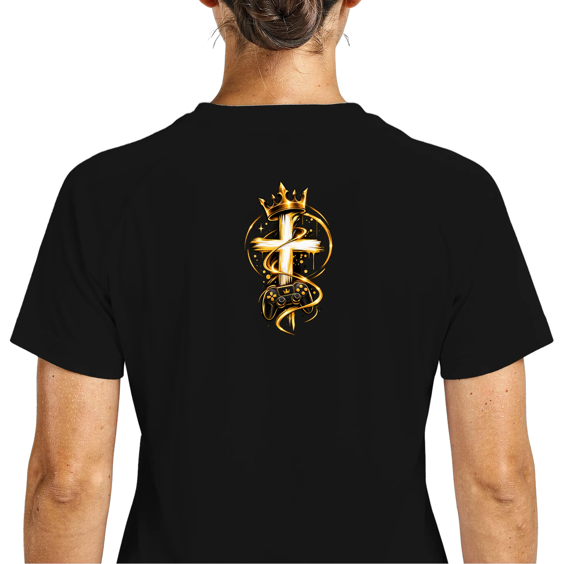 Camiseta Dry Fit Deus é a Minha Gameplay Respirável - Imagem 5