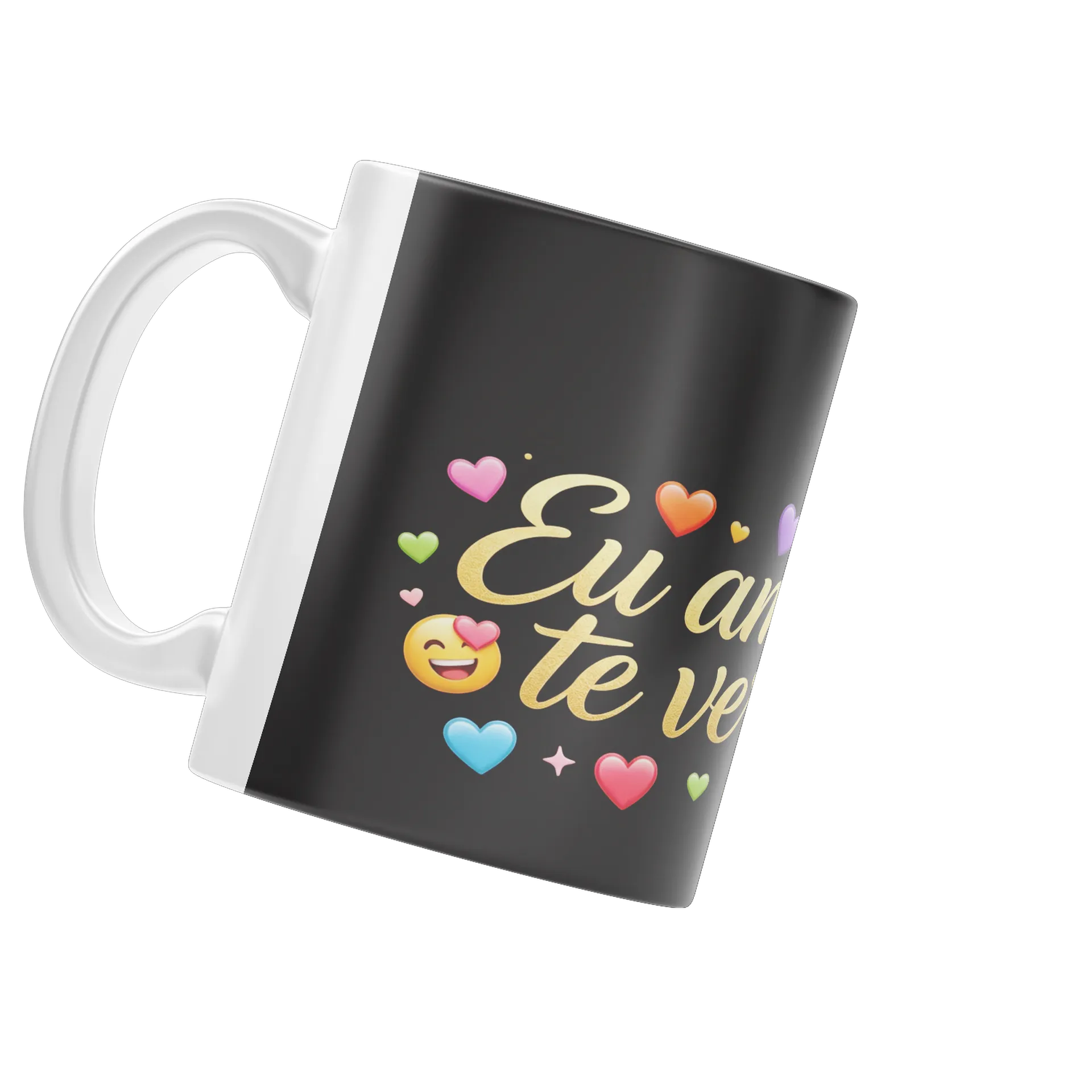 Caneca Personalizada Frase Eu Ame I Te Ver Ni 325ml - Imagem 4