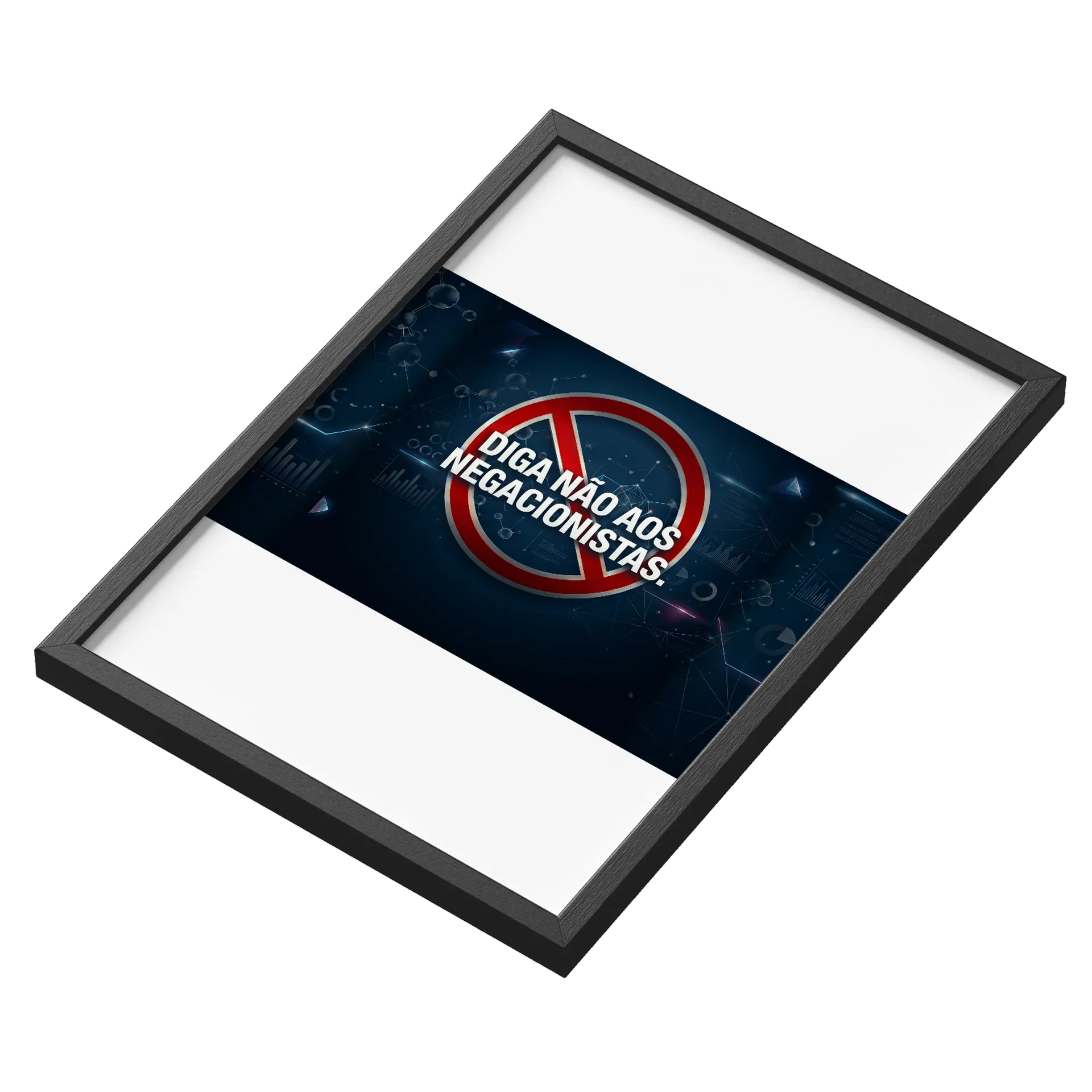 Quadro A3 personalizado - não aos negacionistas - Imagem 3