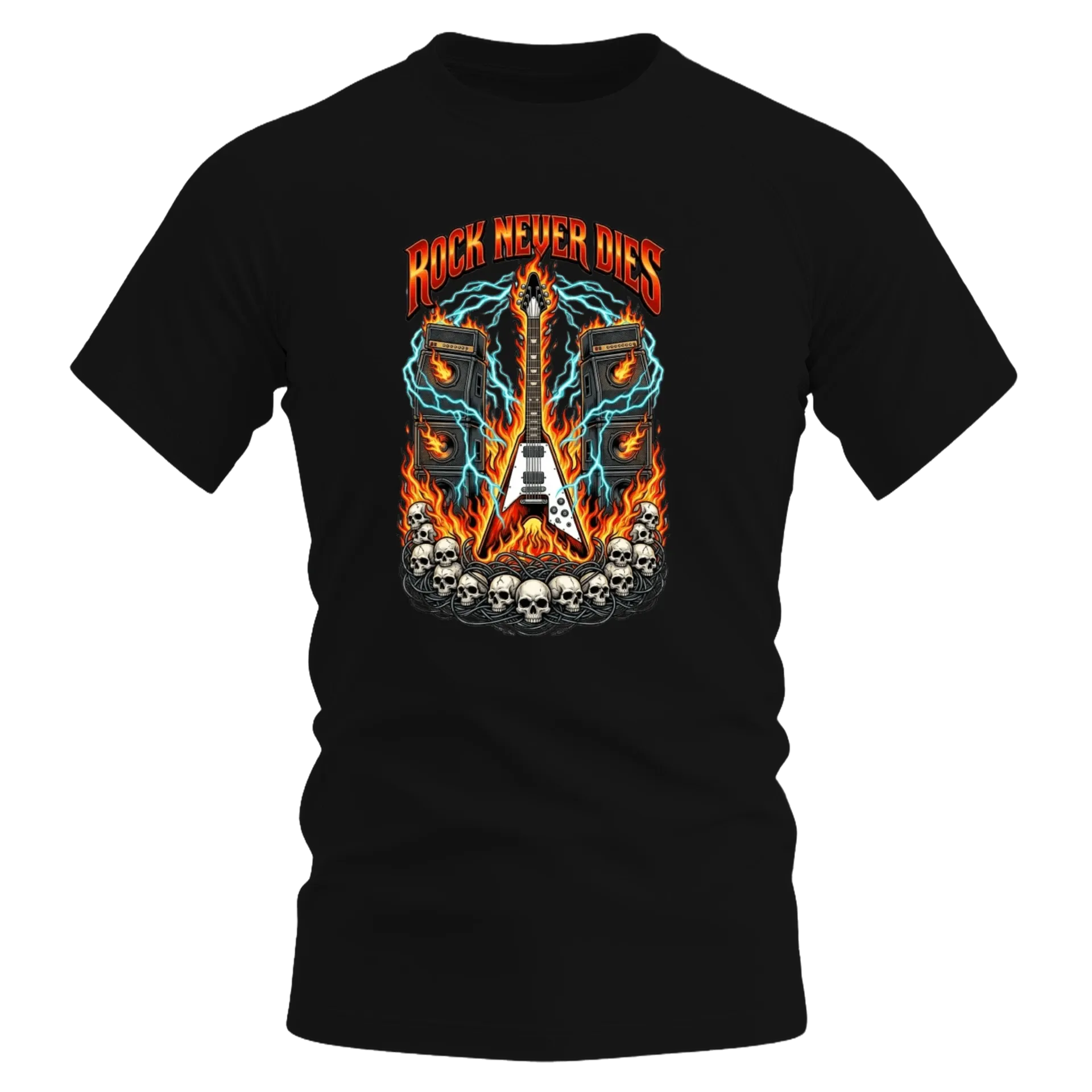 Camiseta "ROCK NEVER DIES"  - Imagem 1