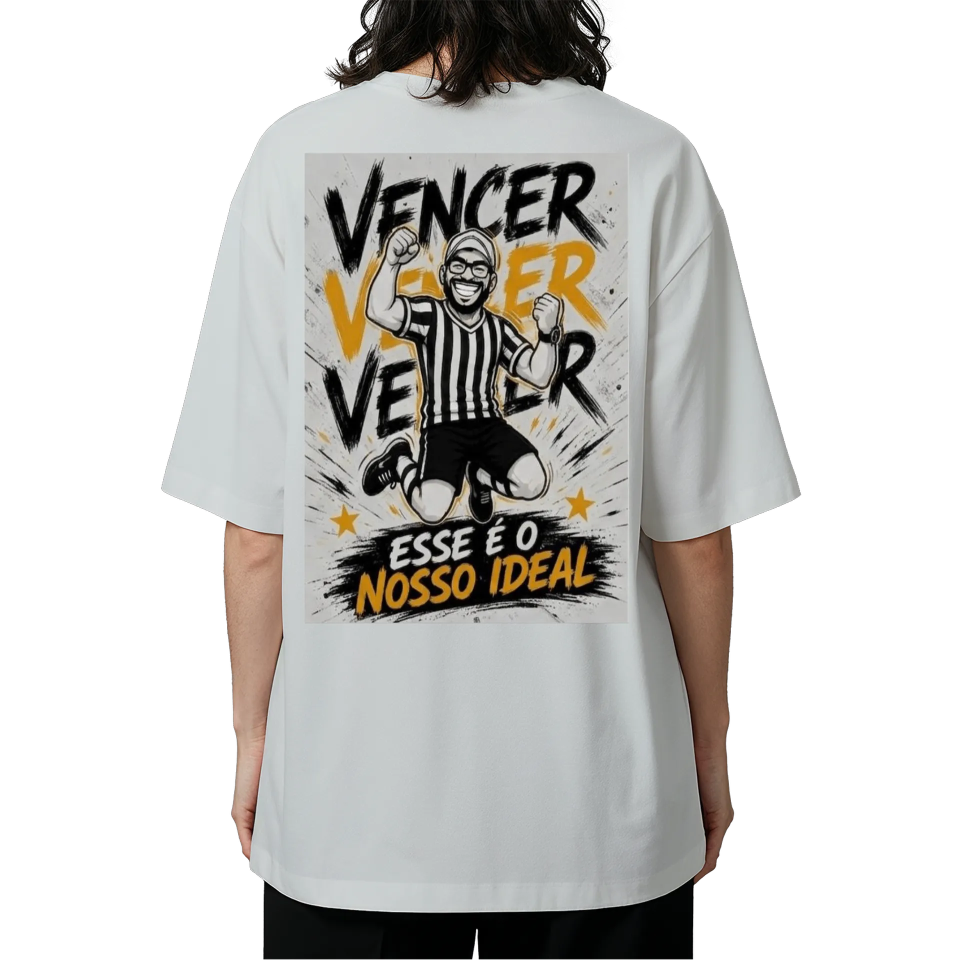 Camiseta Oversized V3 Branca de M13 STORE — imagem 5 de 6
