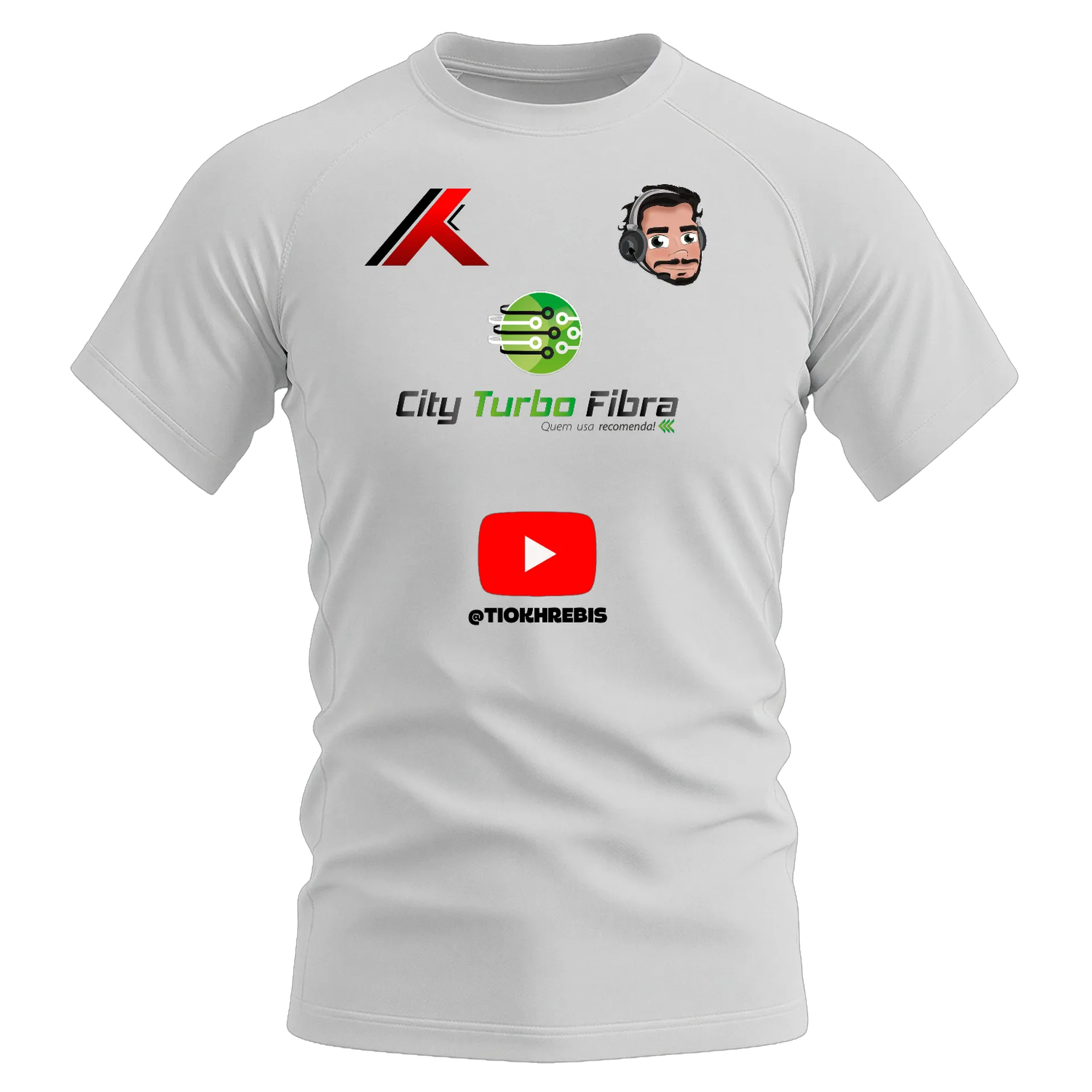Camiseta Dry Fit Estampa Oficial streaming 100% Polyester - Imagem 1