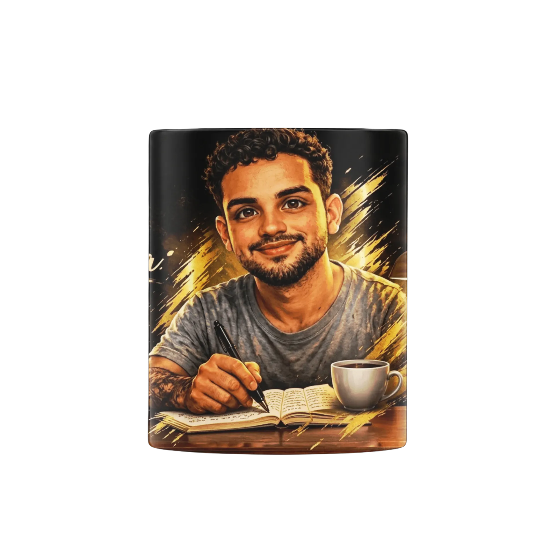 Caneca Retrato de Autor Victor Lima Porcelana 325ml de VICTOR SHOP LOJA ONLINE — imagem 2 de 4