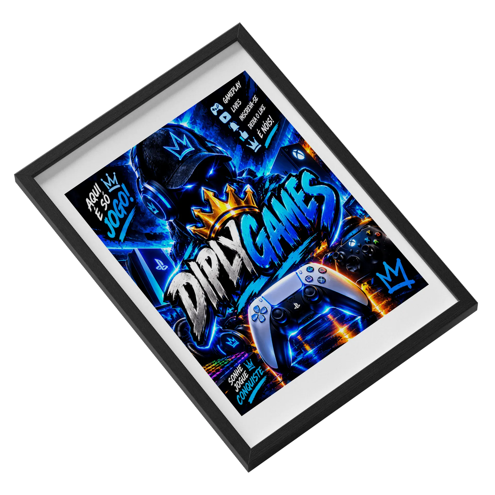 Quadro A3 personalizado Com Vidro de diego — imagem 2 de 3