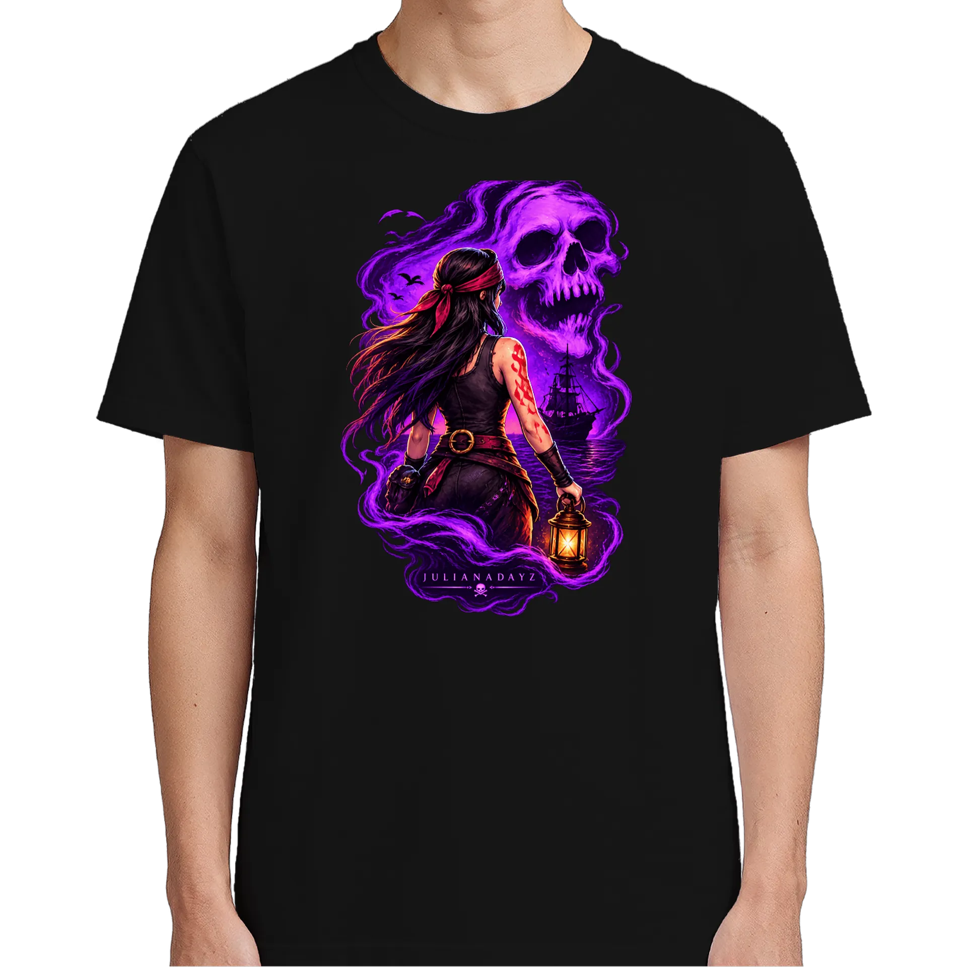 Camiseta Caveira Espectral Mulher - Imagem 5