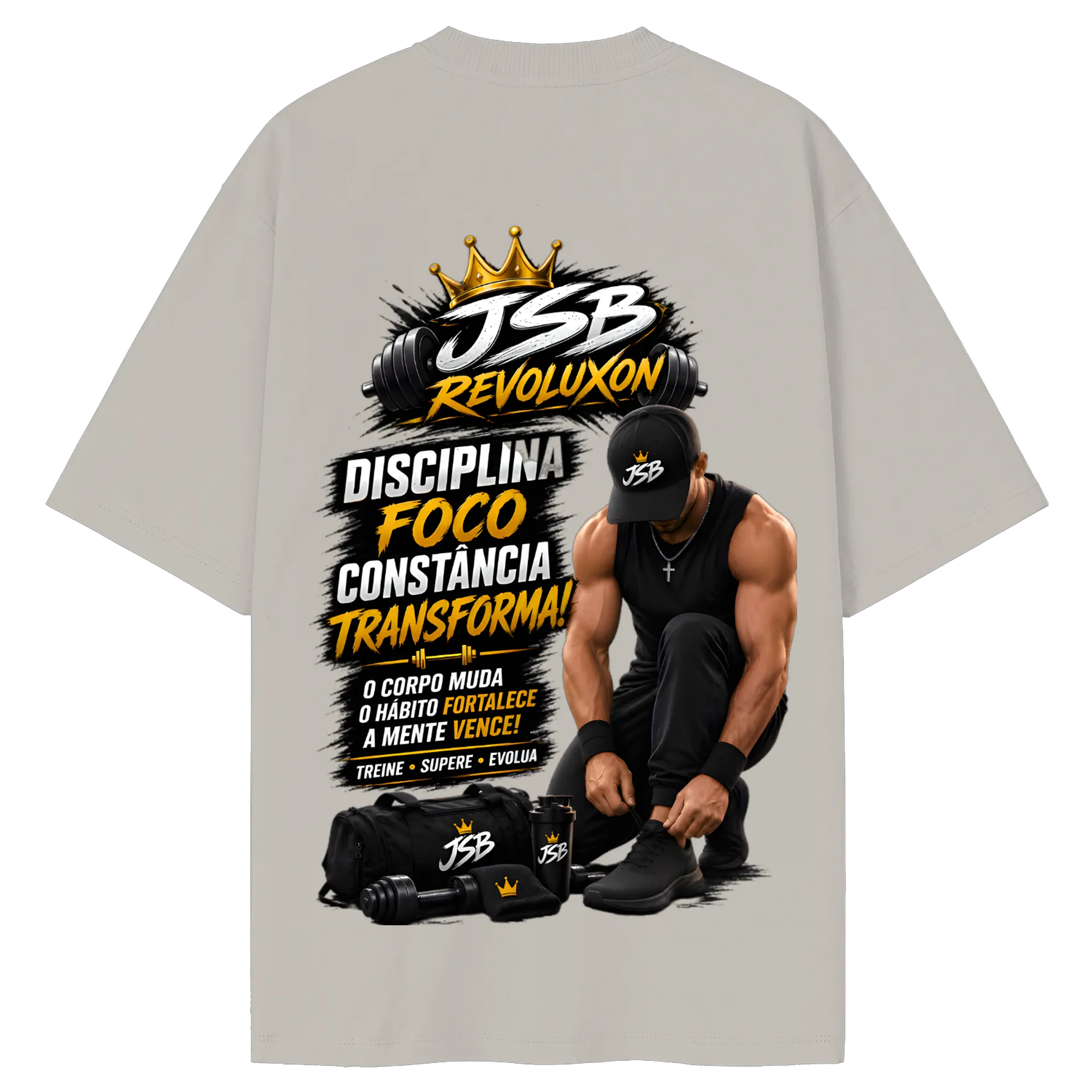 Camiseta jsbrevoluxon Oversized de silvasilvatitansjsb — imagem 2 de 6