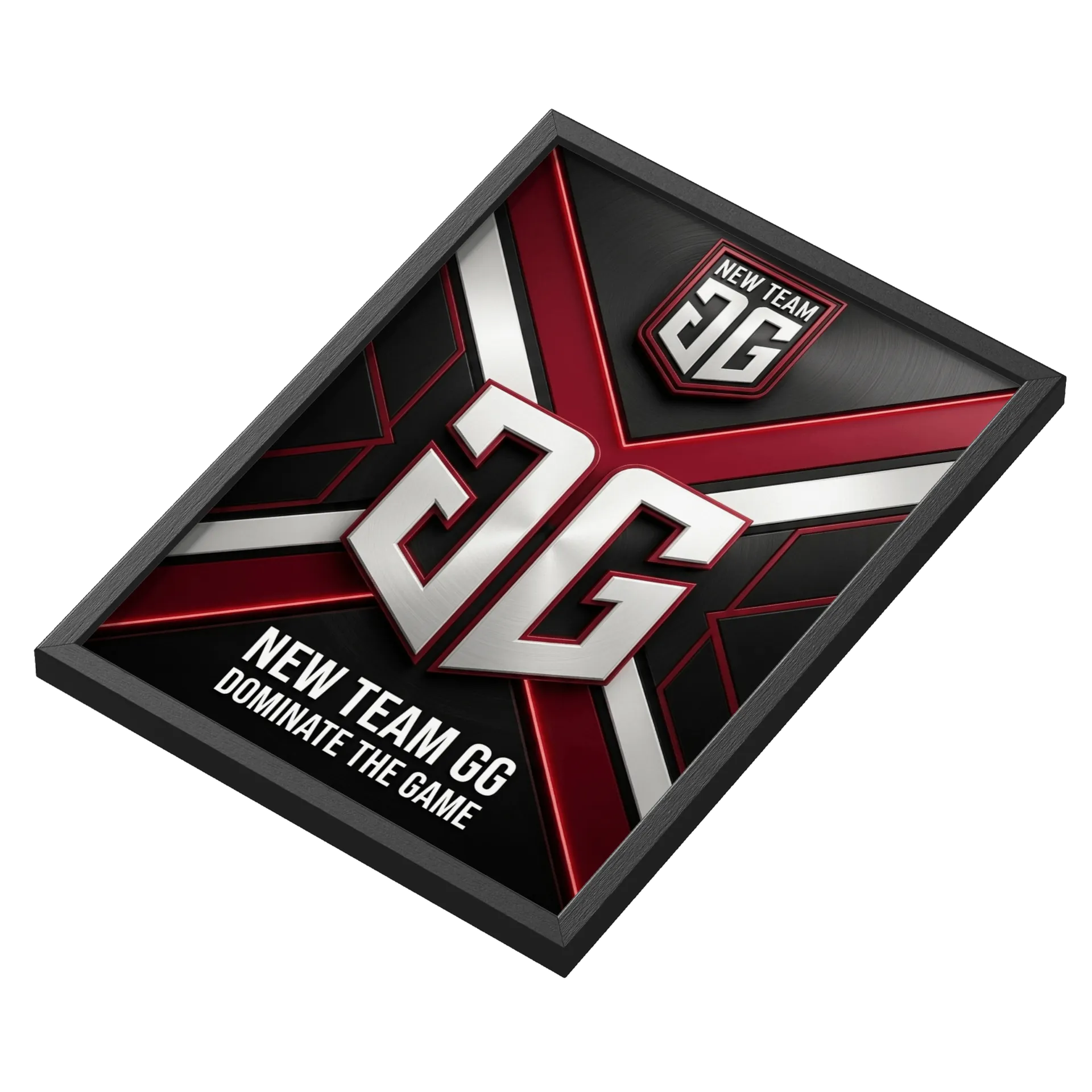 Quadro New Team GG Dominates the Game A3 MDF e Vidro - Imagem 3