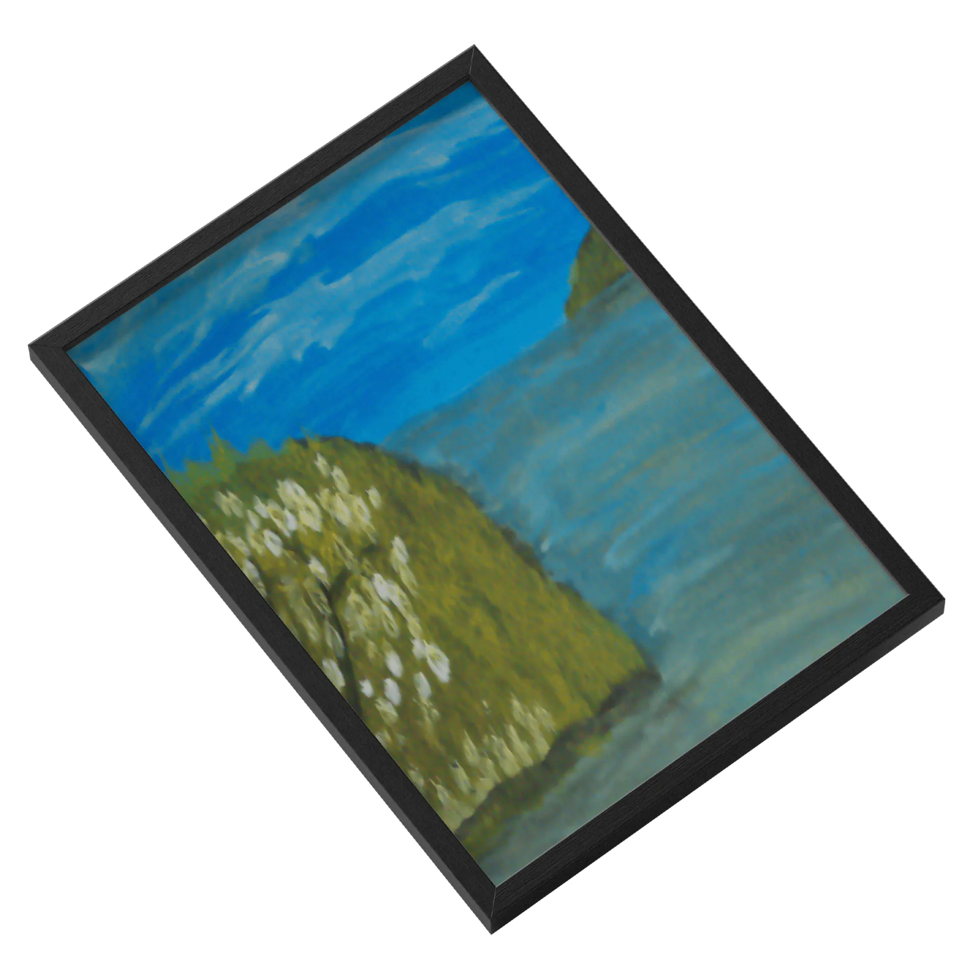 Quadro Paisagem de Lago com Montanhas A3 com Vidro - Imagem 2