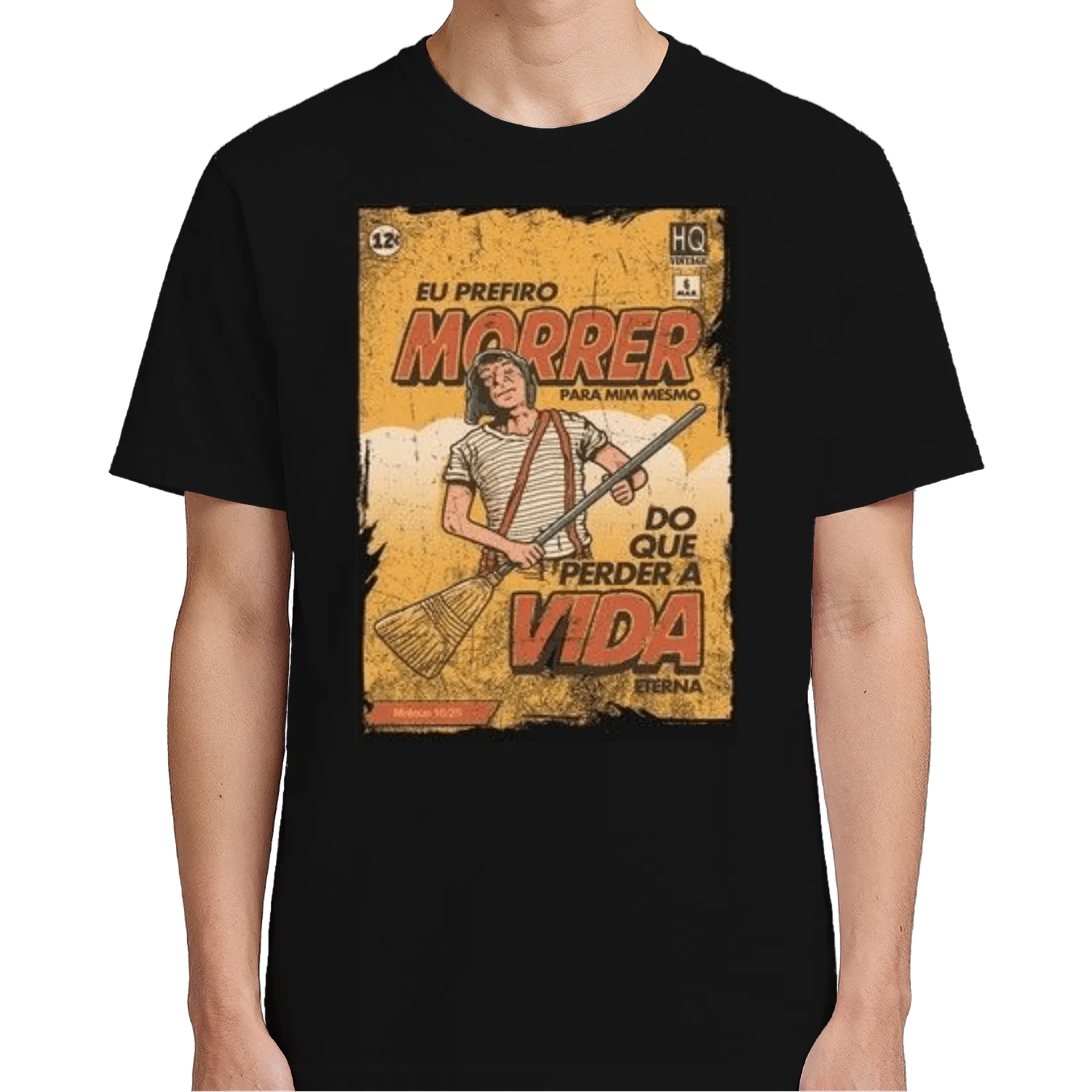 Camiseta Estampa Quadrinhos Morre Vida 100% Algodão - Imagem 5