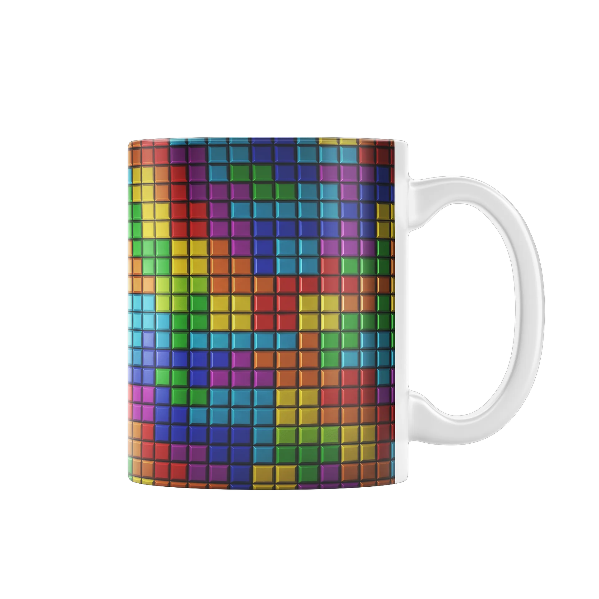 Caneca Xadrez Multicores - Imagem 1