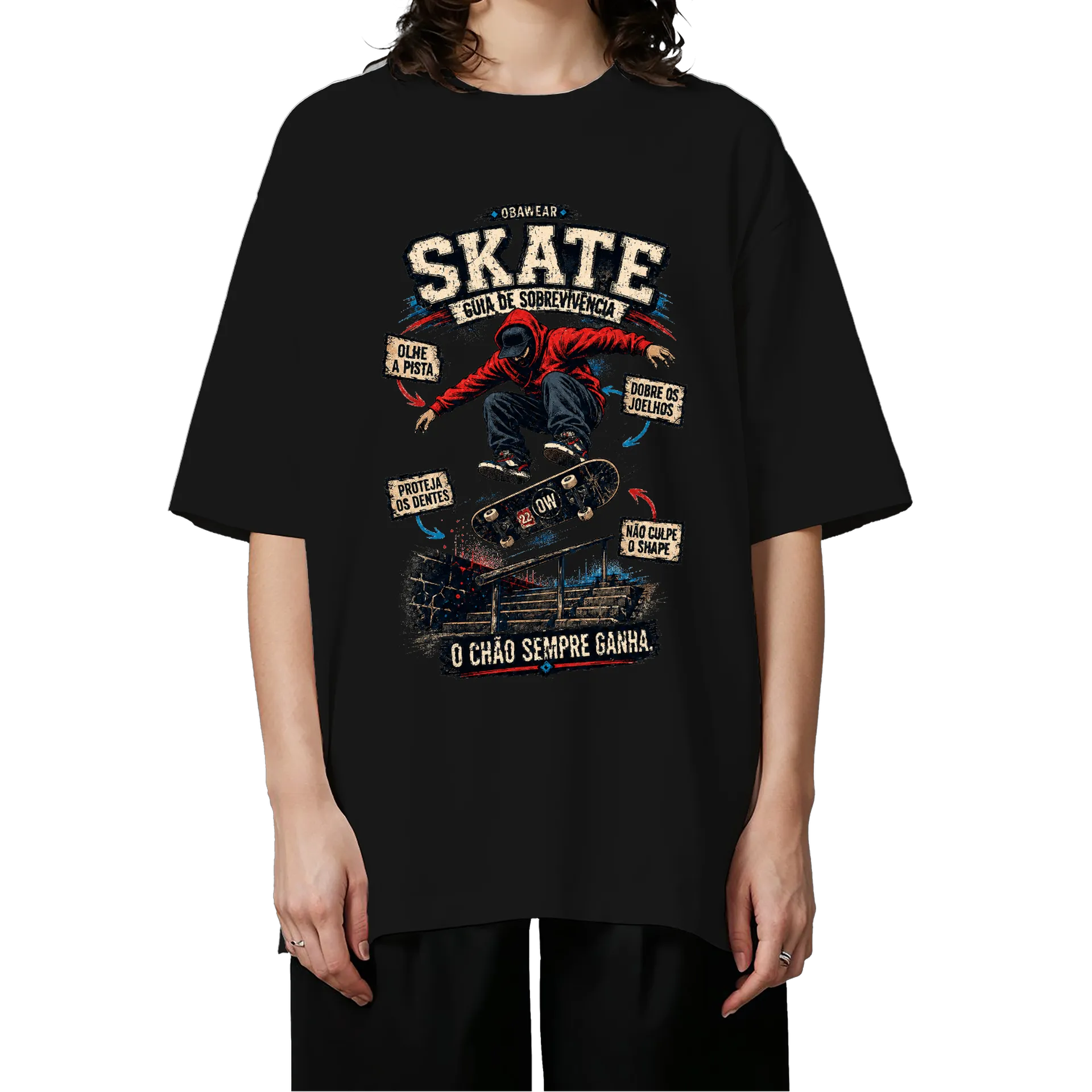 Camiseta Oversized skate obawear  - Imagem 3