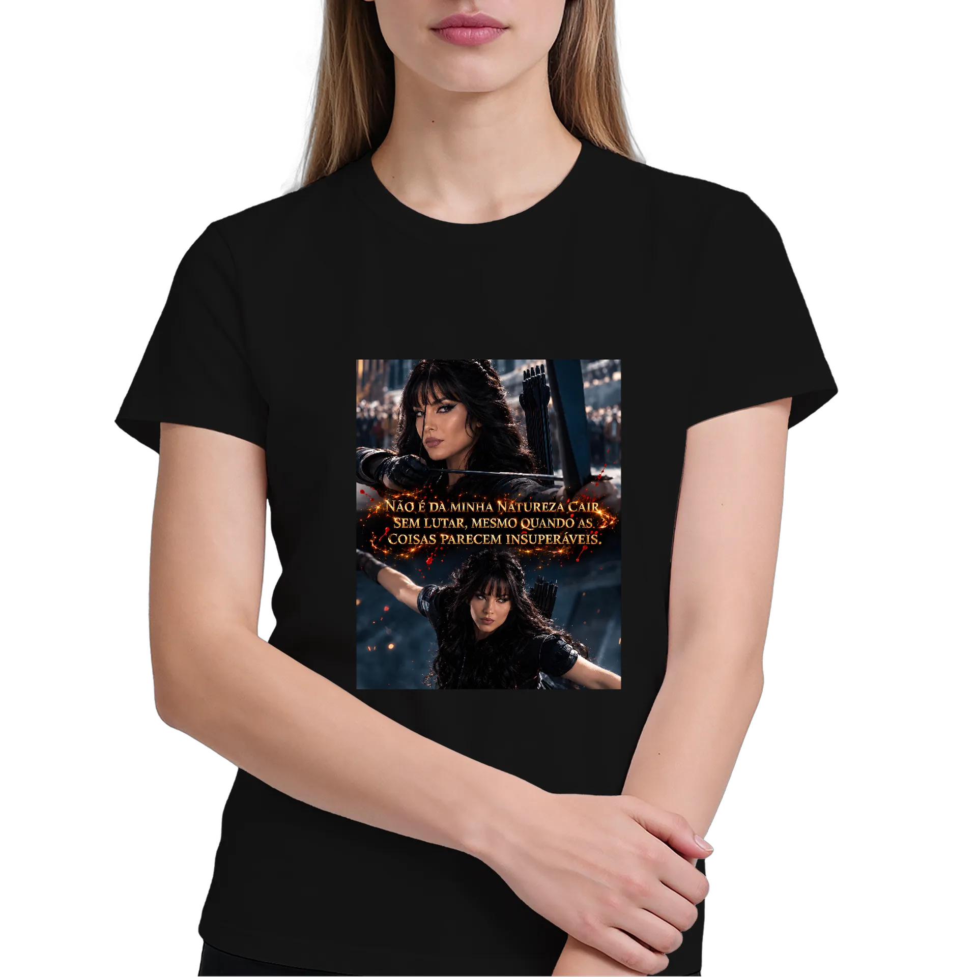 Camiseta Arqueira com Frase Motivacional 100% Algodão - Imagem 3