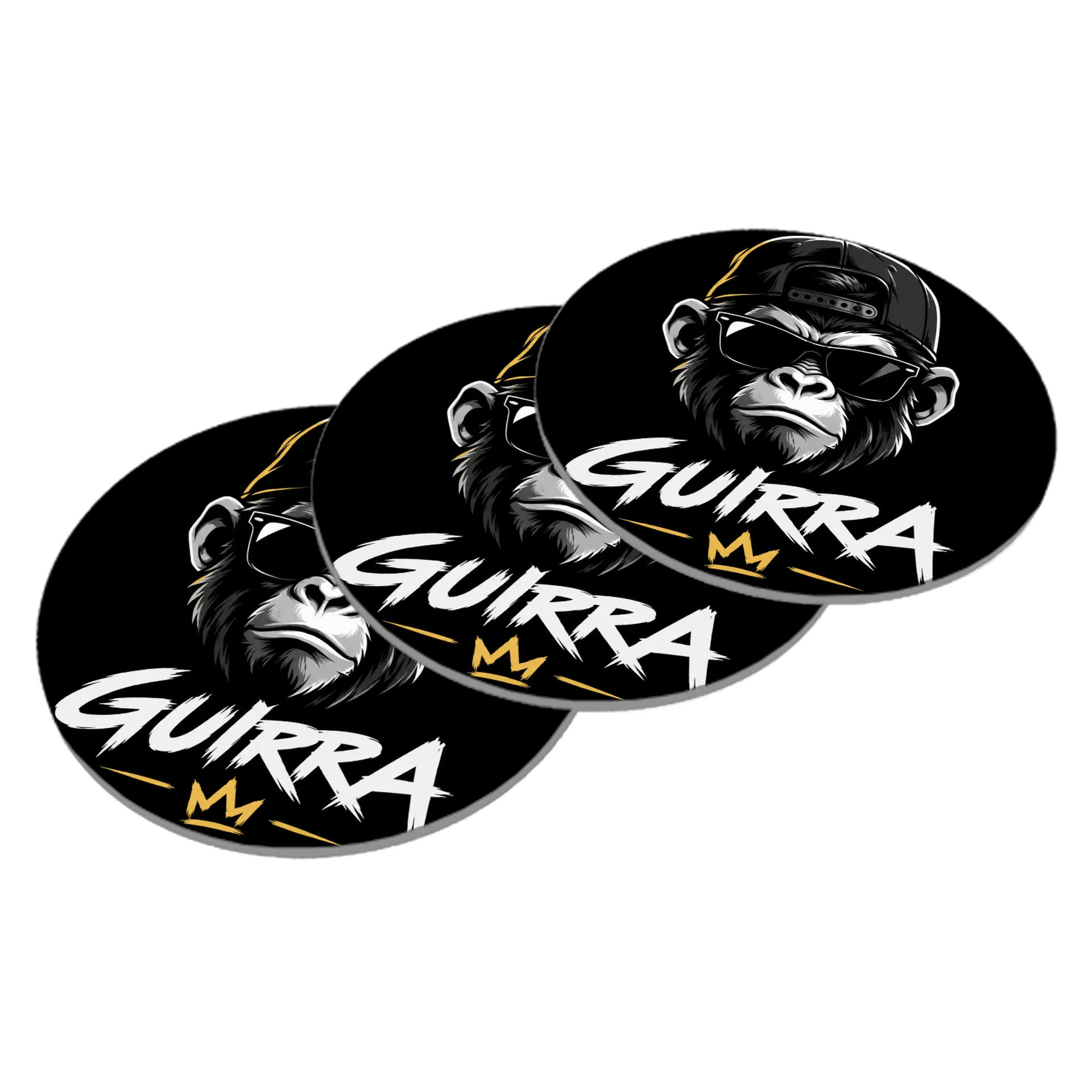 Porta-copo Gorra Monkey MDF de Anaclara — imagem 2 de 3