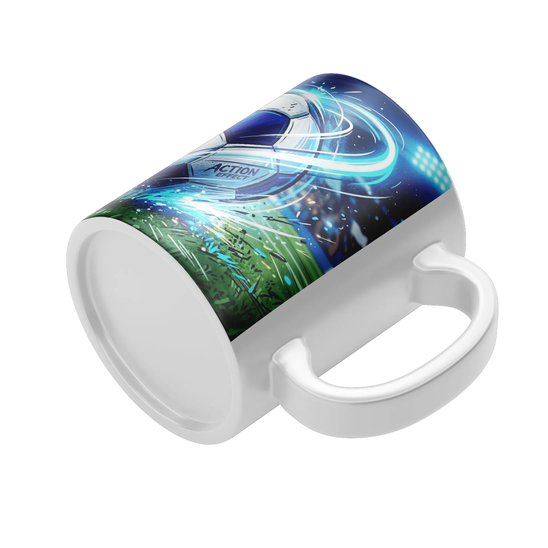Caneca Bola de Futebol em Estilo Ilustrado 325ml - Imagem 4