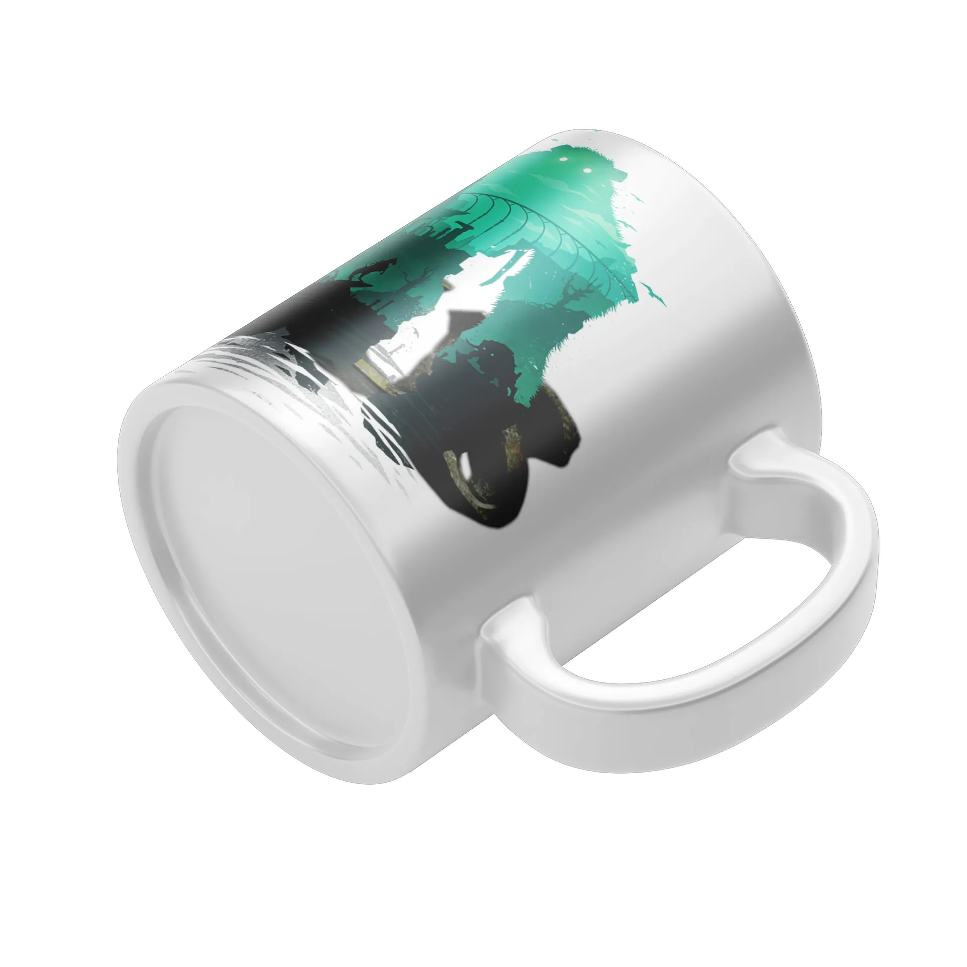 Caneca Porcelana Arte Sombria 325ml - Imagem 4