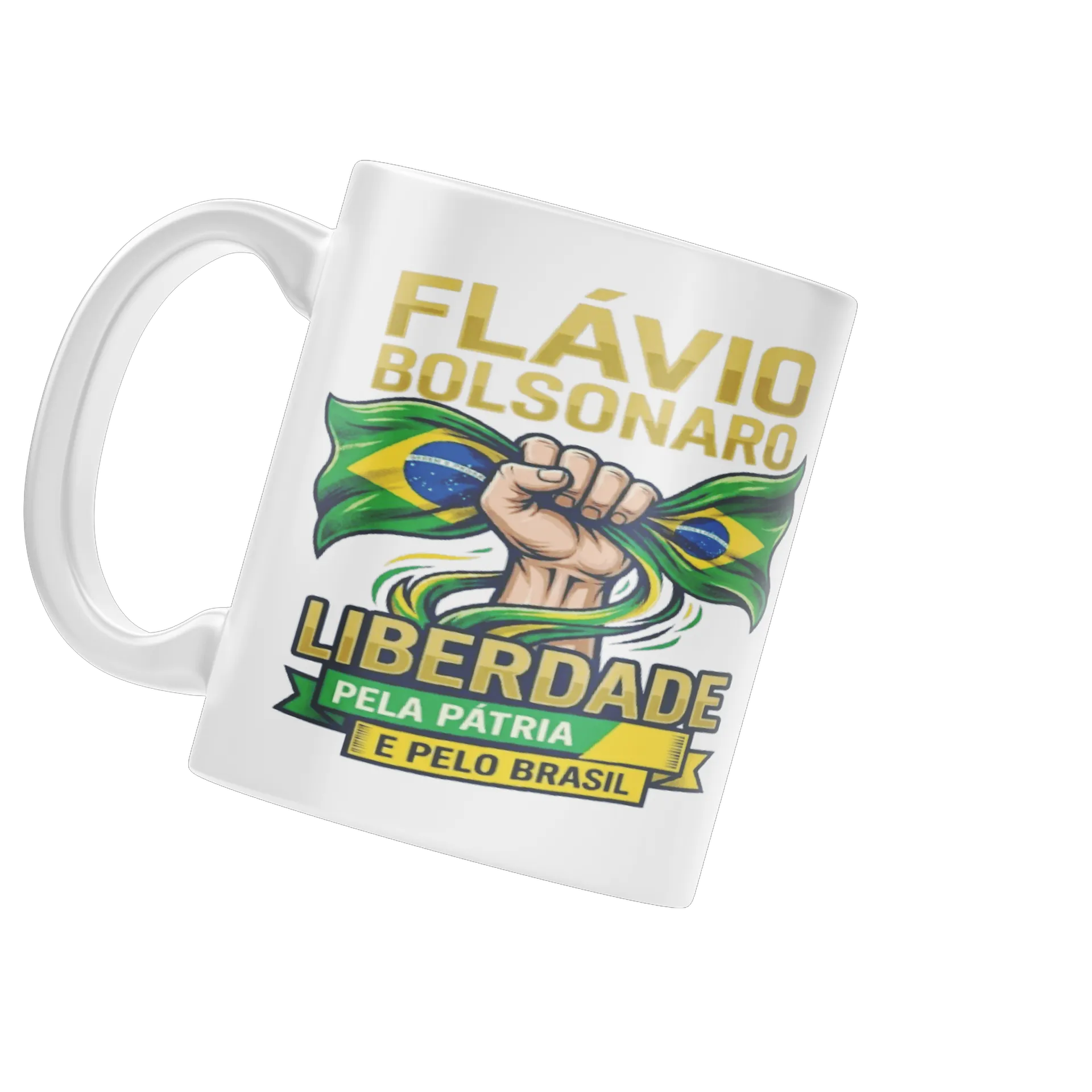 Caneca Porcelana Liberdade Brasil 325ml - Imagem 3