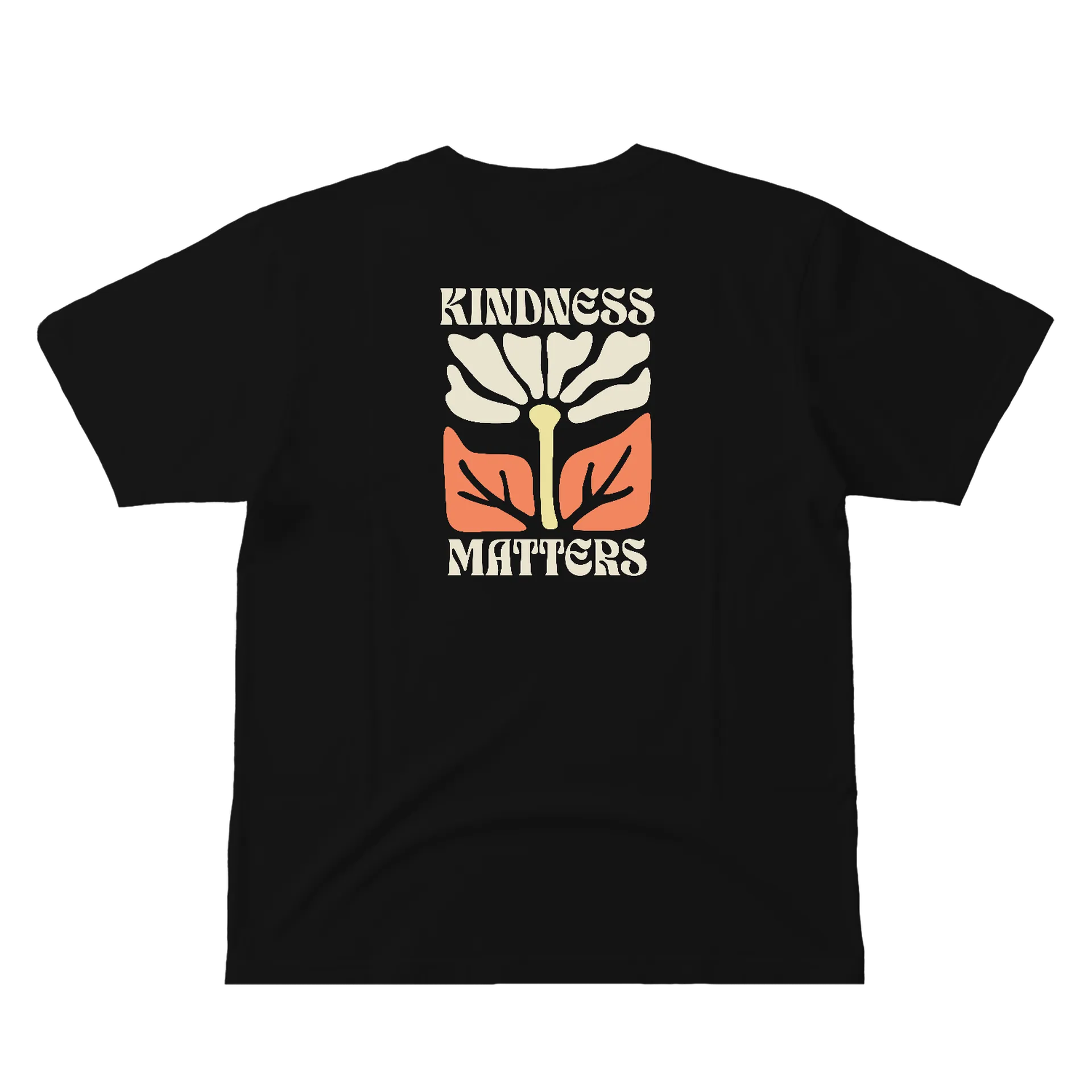 Camiseta Estampa Tipográfica Kindness Matters Flor 100% - Imagem 2