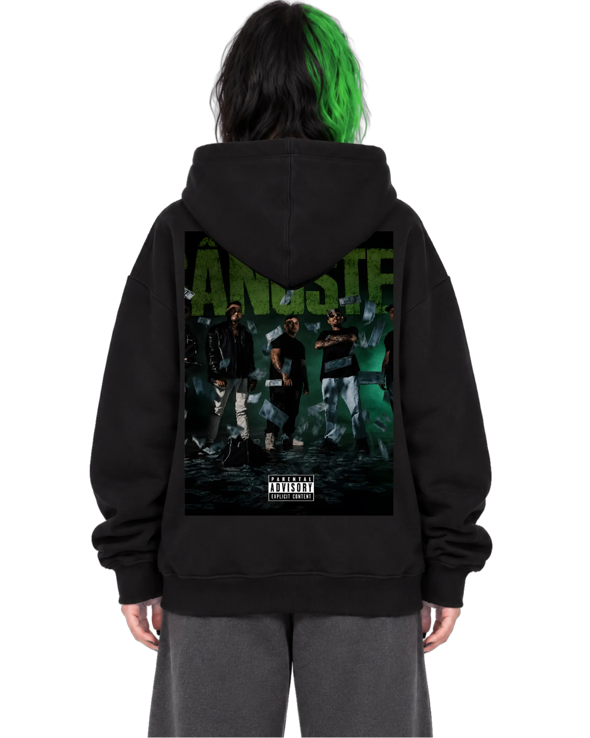 Blusa Moletom Ant Monster Estampa Verde com Dinheiro de Stanley Money Team  — imagem 2 de 6