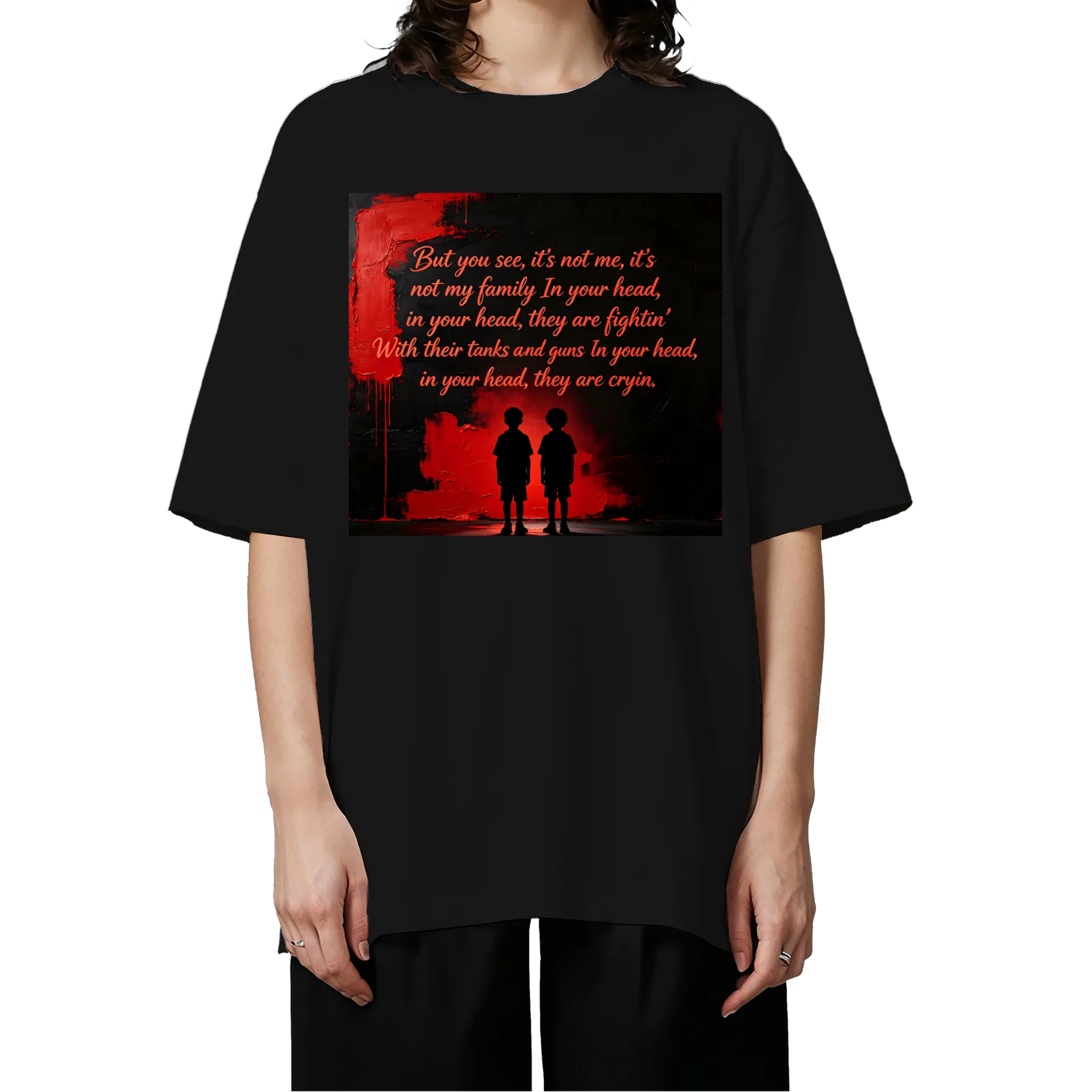 Camiseta Oversized Dragão Vermelho 100% Algodão - Imagem 3