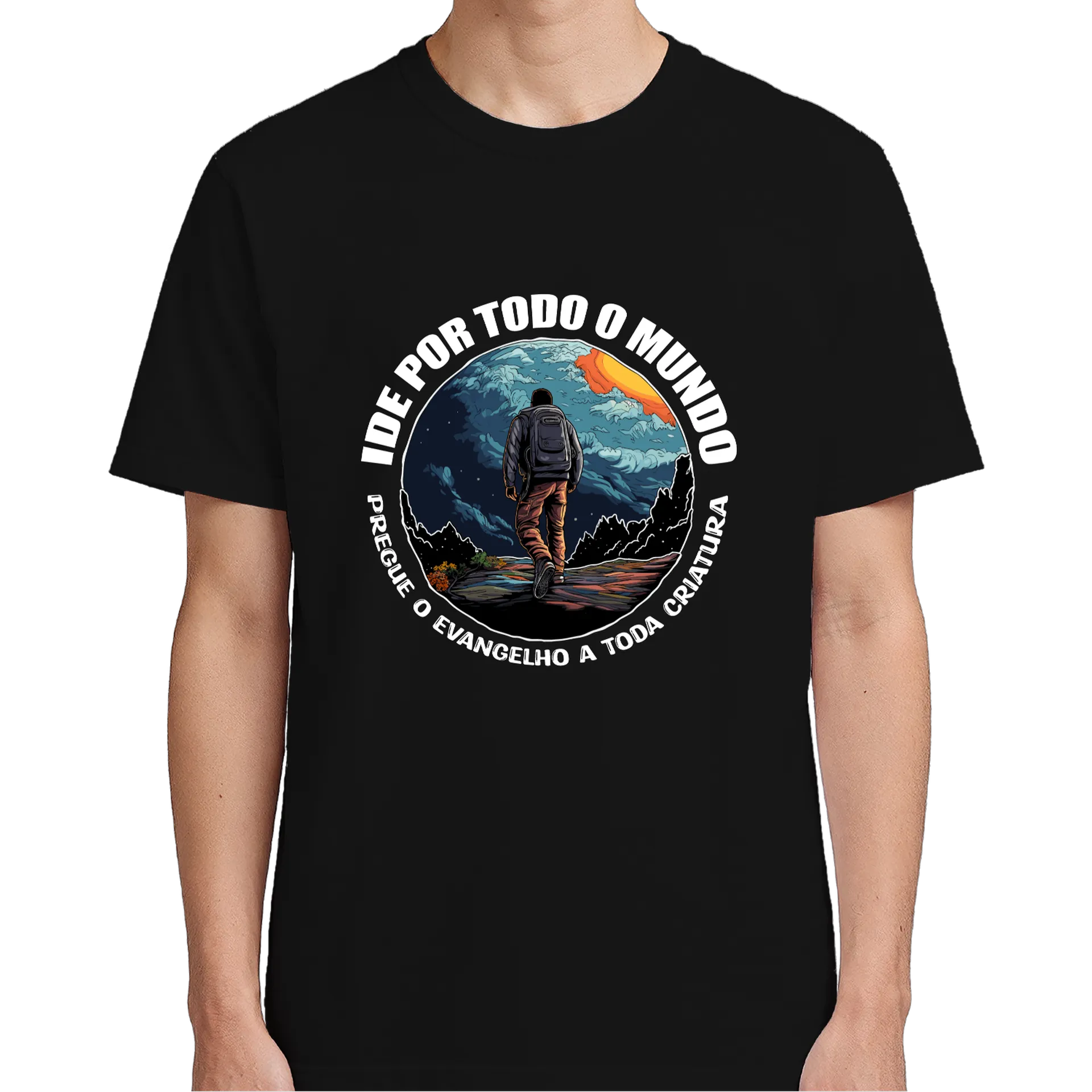 Camiseta Estampa Ide Por Todo O Mundo 100% Algodão - Imagem 5