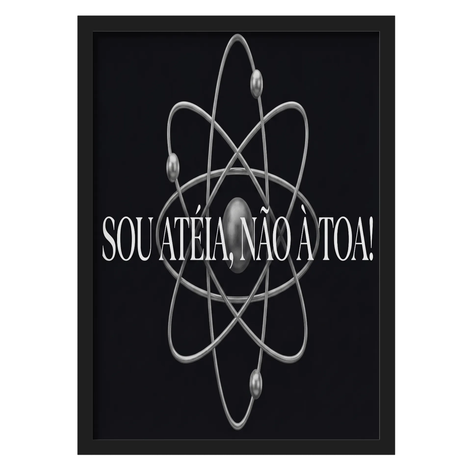 Quadro A3 personalizado sou atéia - Imagem 1