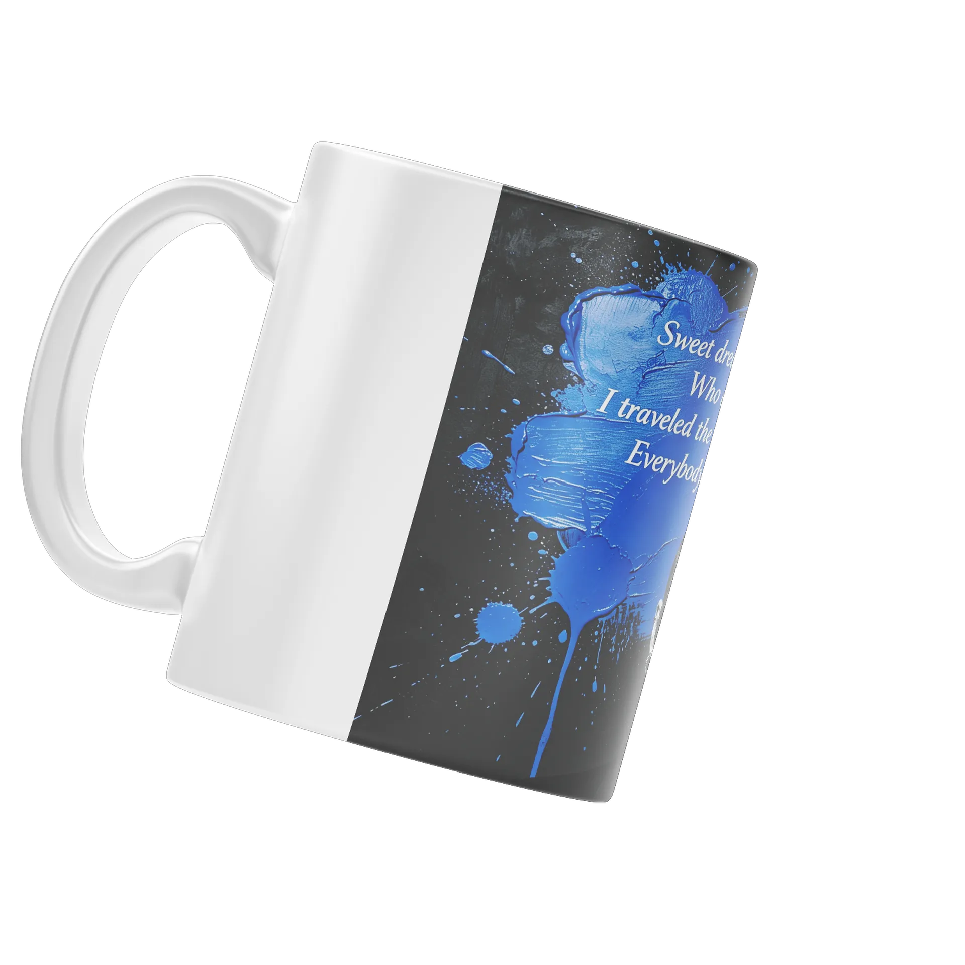 Caneca Estampa Tipográfica Sweet Dreams Retrato P&B 325ml - Imagem 3