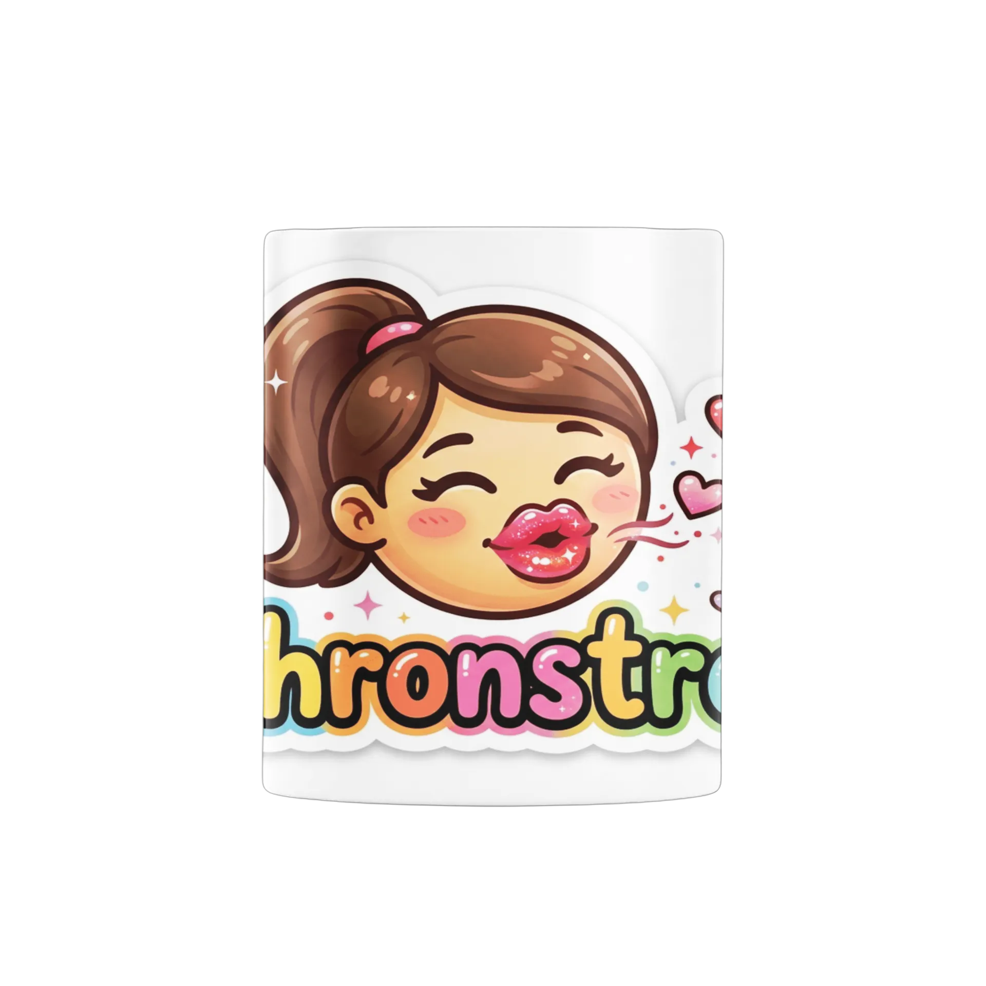 Caneca Estampa Tipográfica Naychronstreamers Coração 325ml - Imagem 1