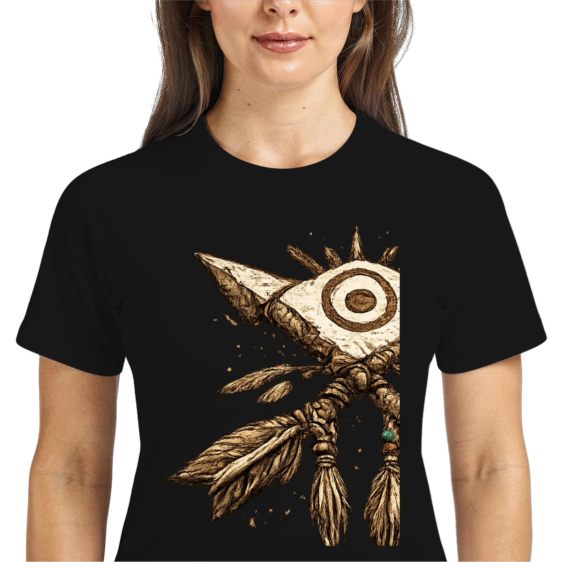 Camiseta Dry Fit Estampa Nativa Americana 100% Polyester - Imagem 3