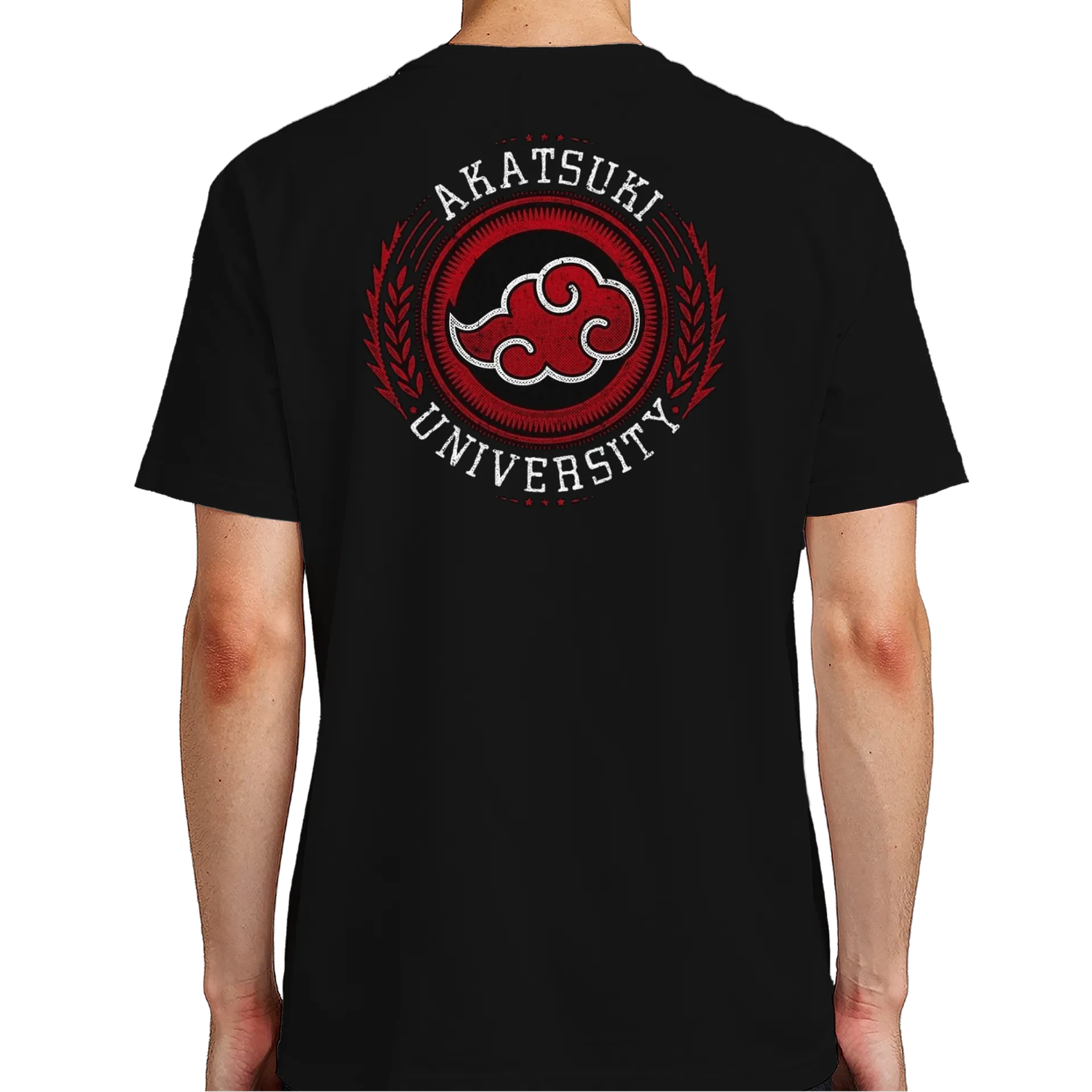 Camiseta Akatsuki University Estampa Vermelha 100% Algodão - Imagem 7